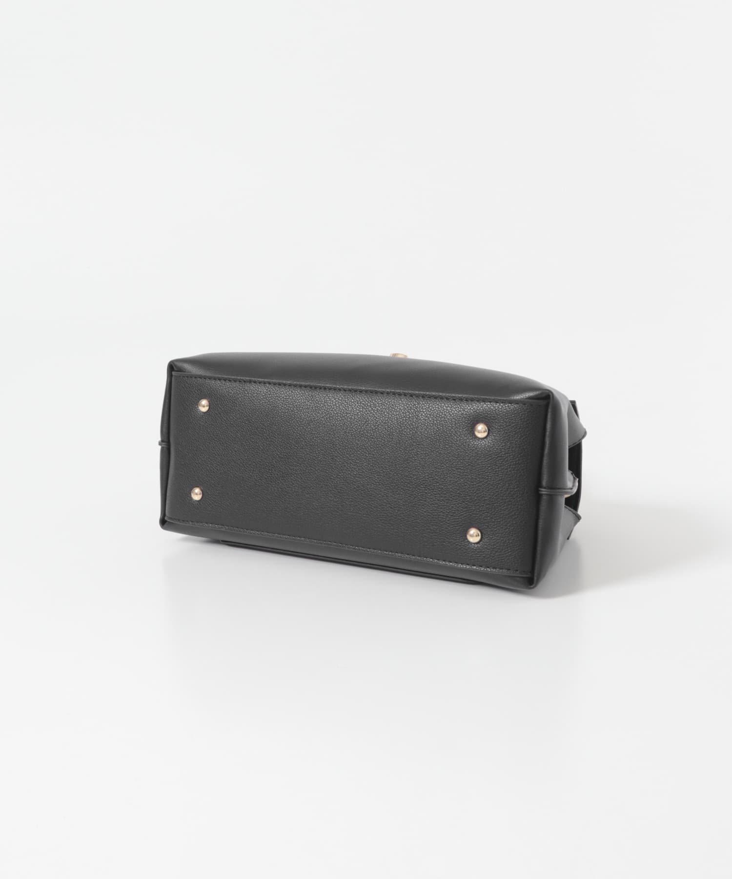 フラップワンハンドルバッグ BLACK One