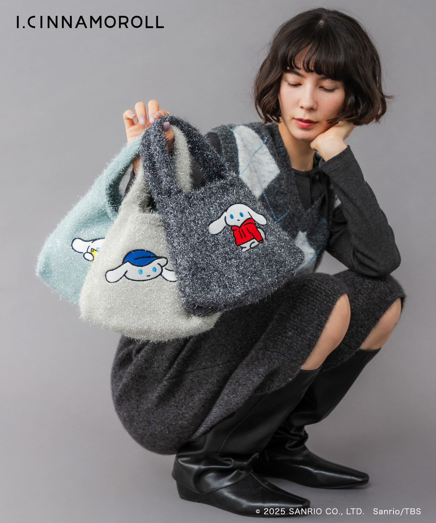 アイシナモロール ラメショッパー IVORY One