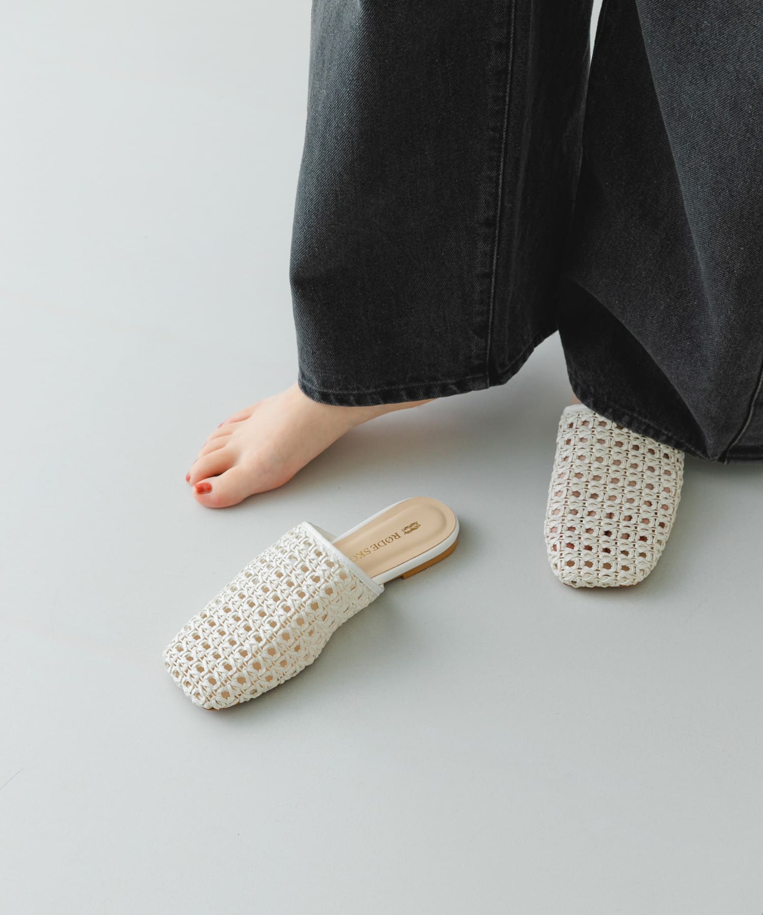 メッシュスリッパ WHITE 36