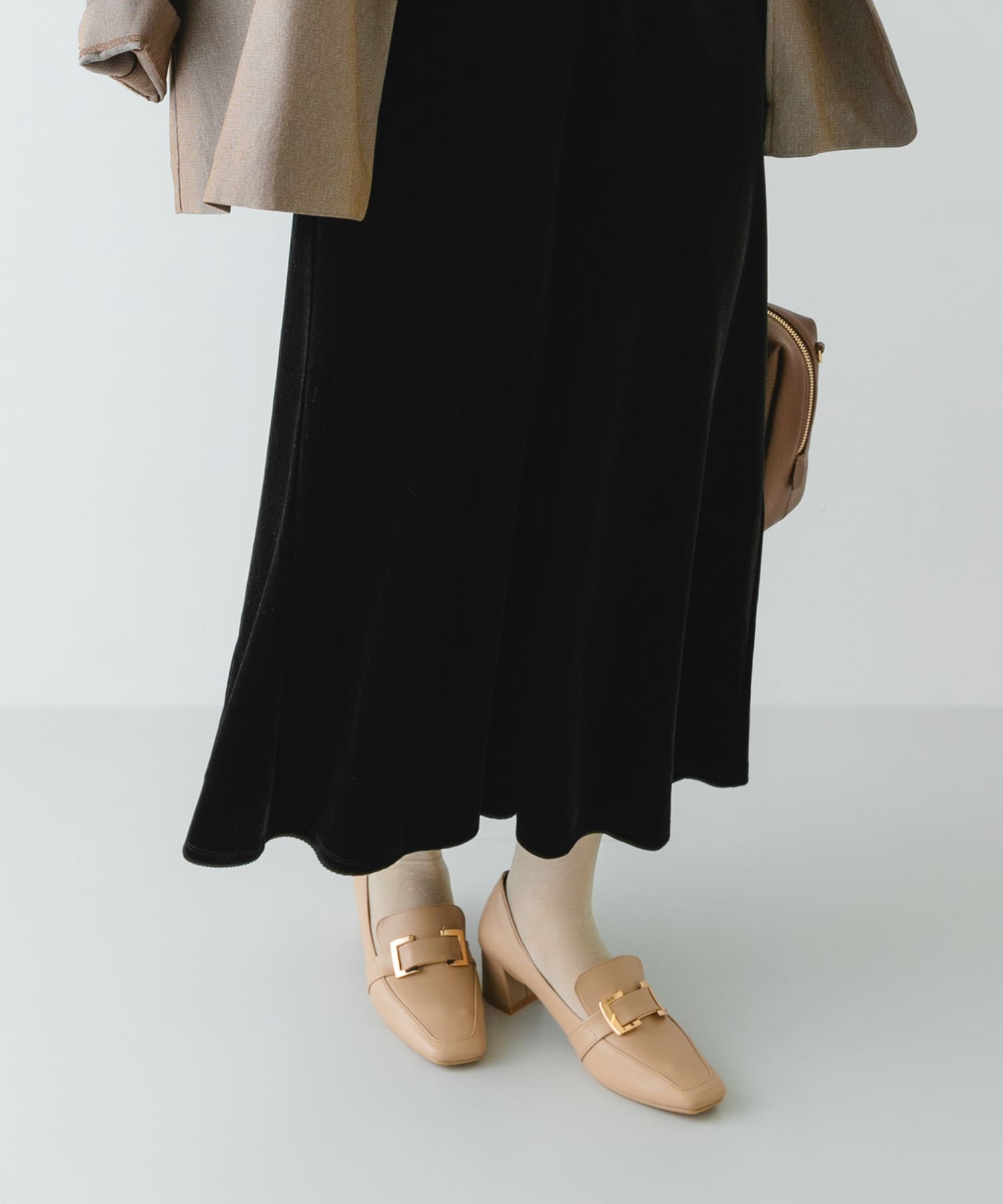 『MADE IN JAPAN』 4.5センチメタルヒールパンプス BEIGE 36