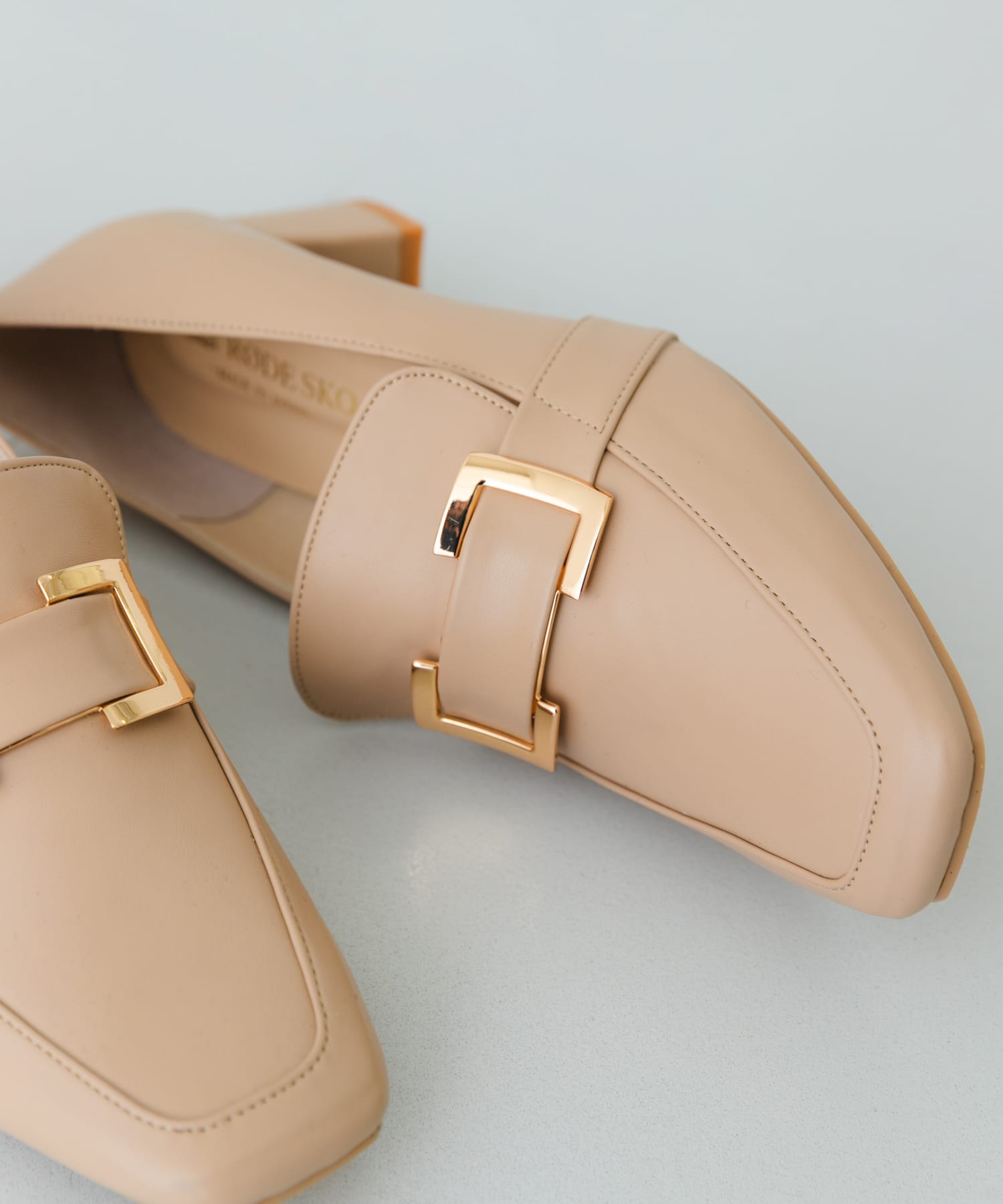 『MADE IN JAPAN』 4.5センチメタルヒールパンプス BEIGE 36