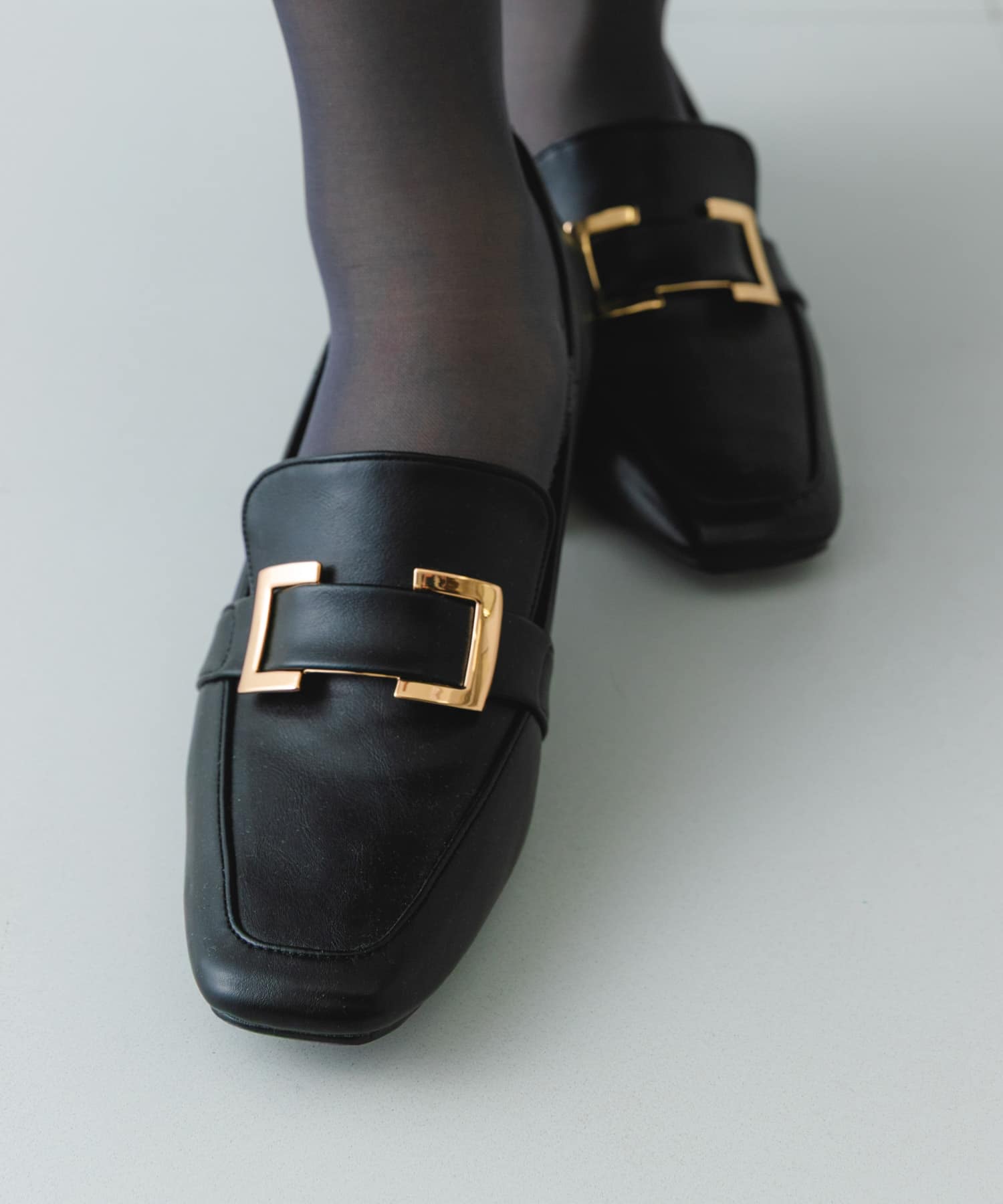 『MADE IN JAPAN』 4.5センチメタルヒールパンプス BLACK 36