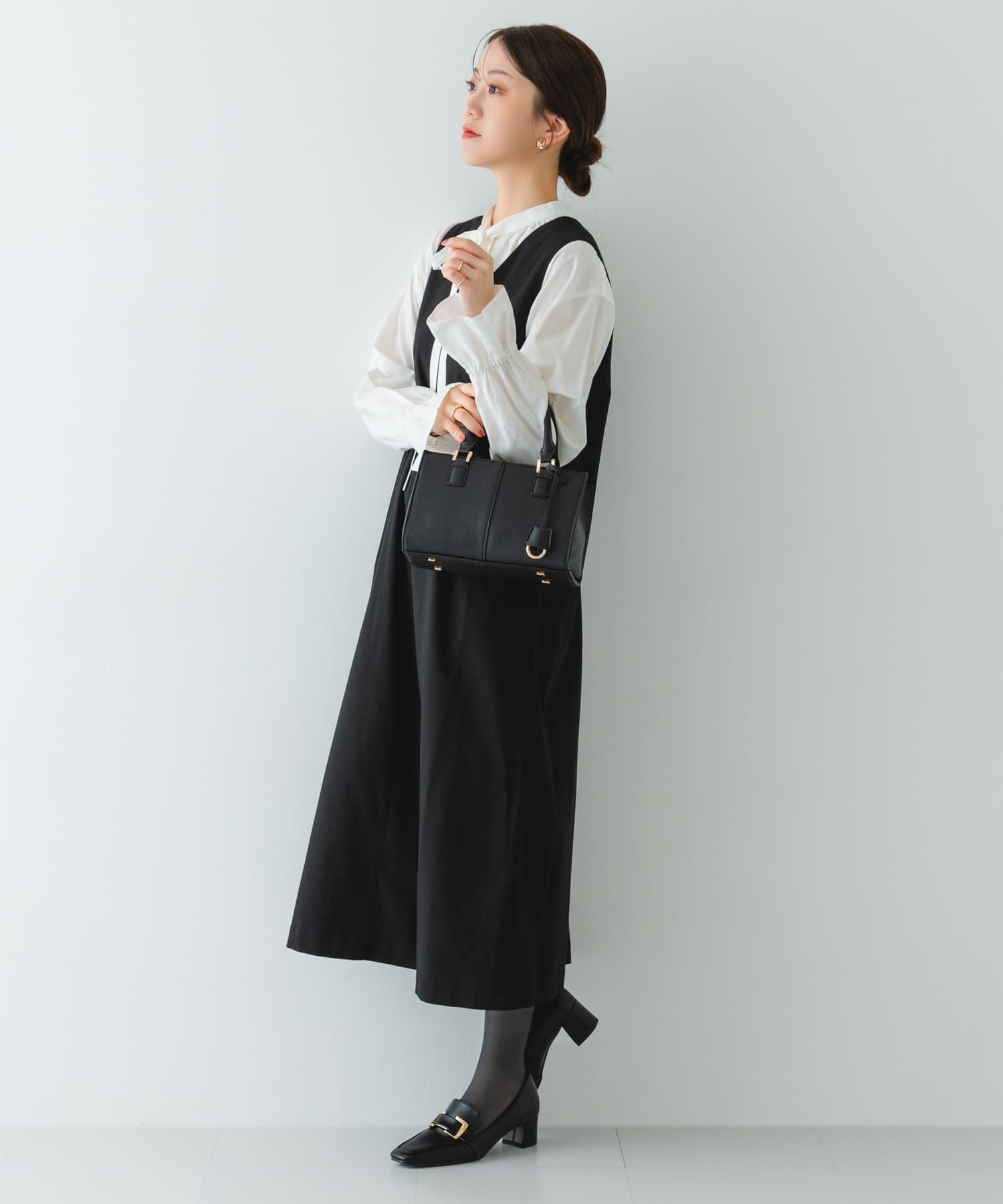 『MADE IN JAPAN』 4.5センチメタルヒールパンプス BLACK 37