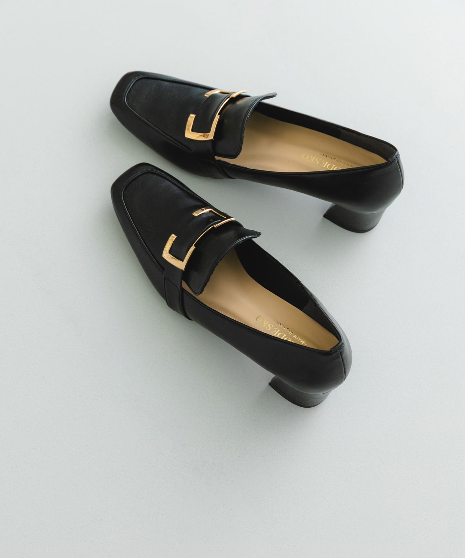 『MADE IN JAPAN』 4.5センチメタルヒールパンプス BLACK 36