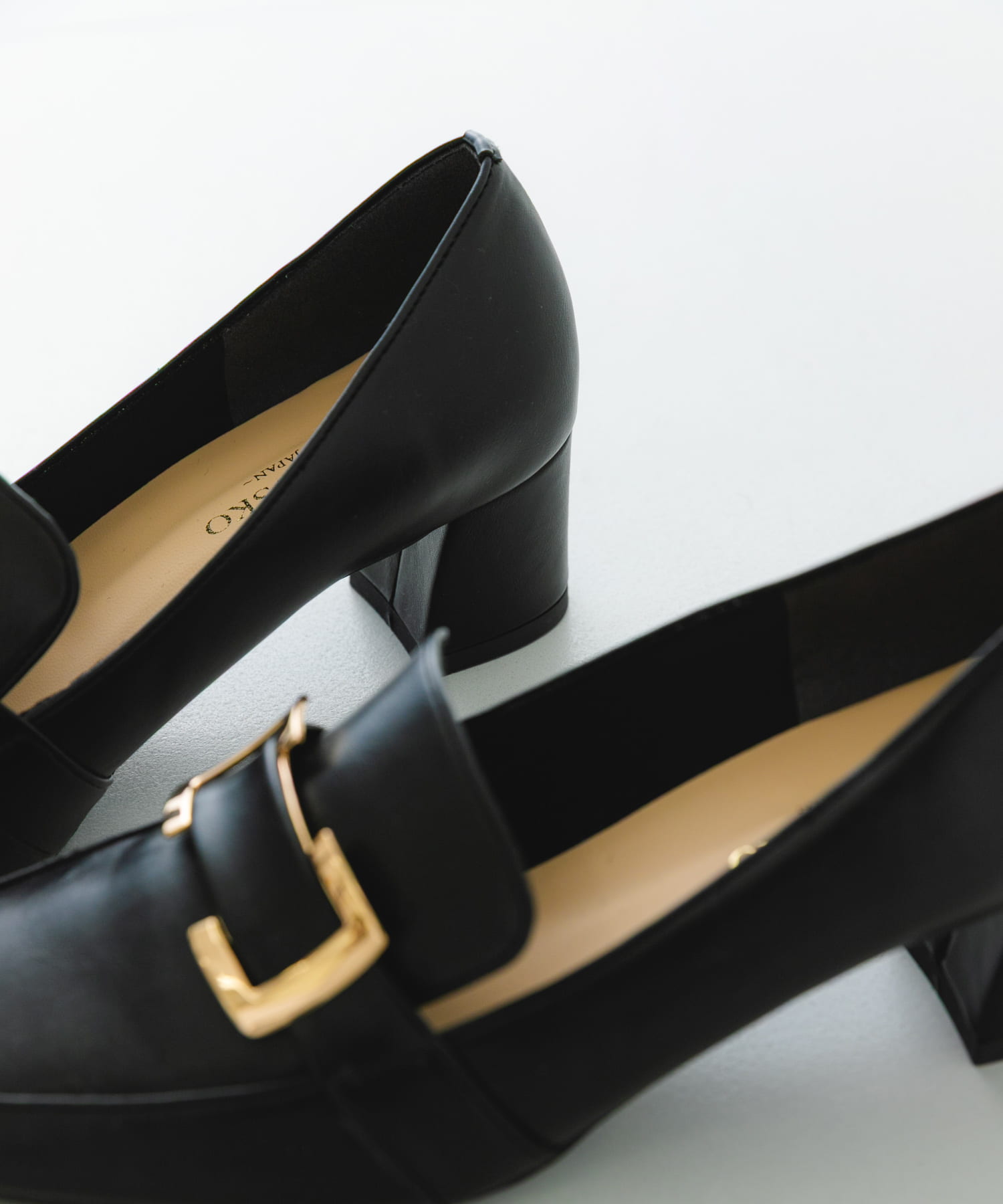 『MADE IN JAPAN』 4.5センチメタルヒールパンプス BLACK 36