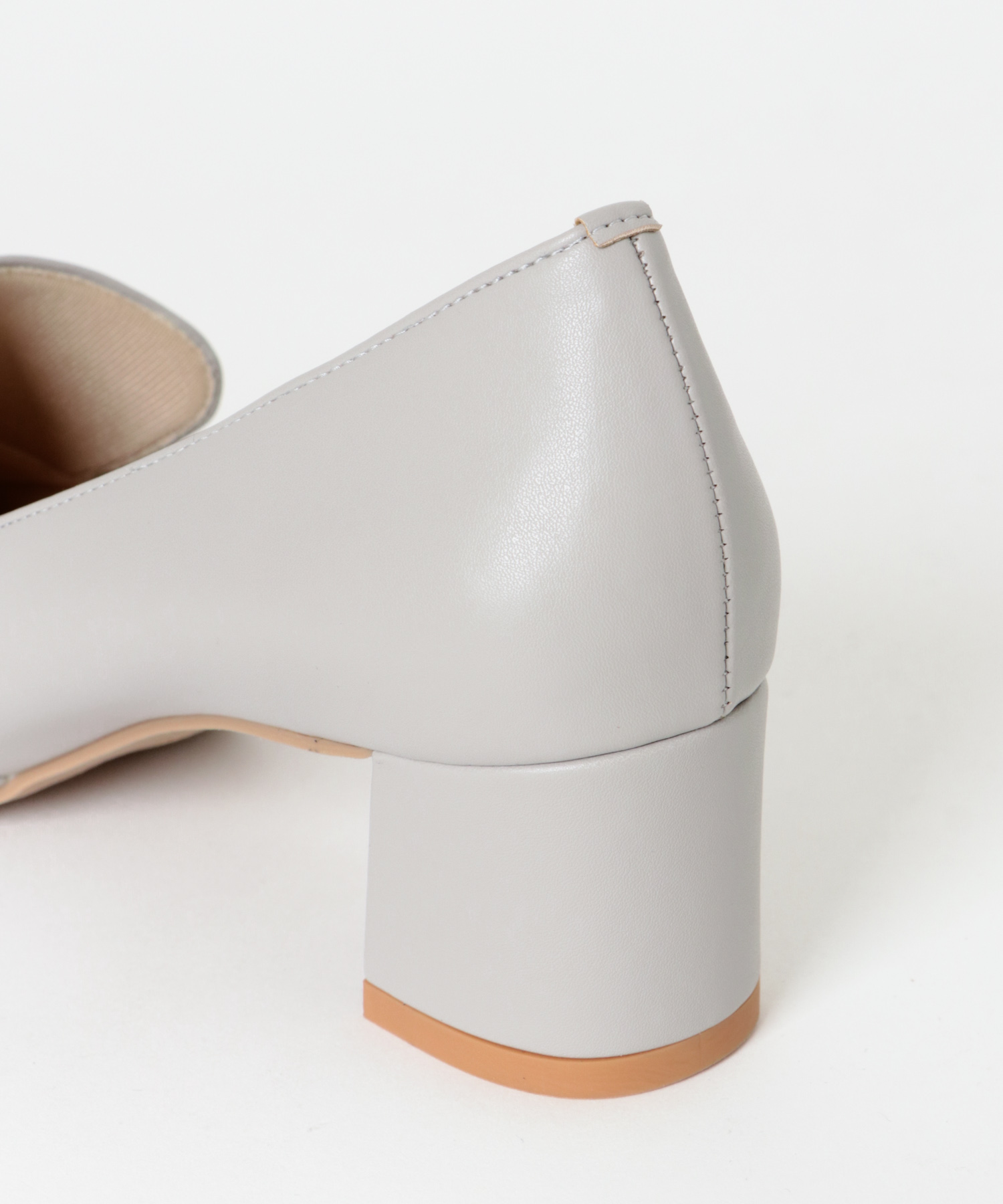 『MADE IN JAPAN』 4.5センチメタルヒールパンプス GRAY 36