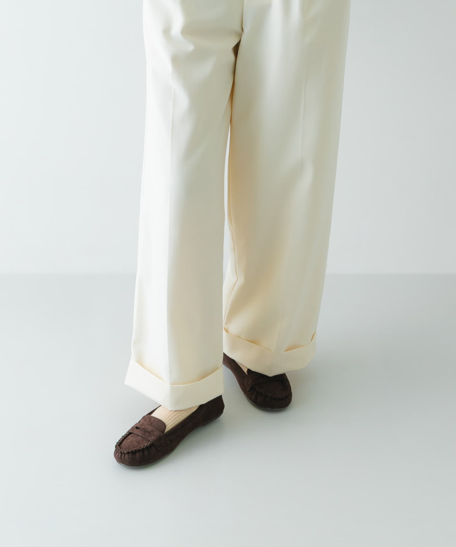 撥水ギャザーモカシン CHOCO 36