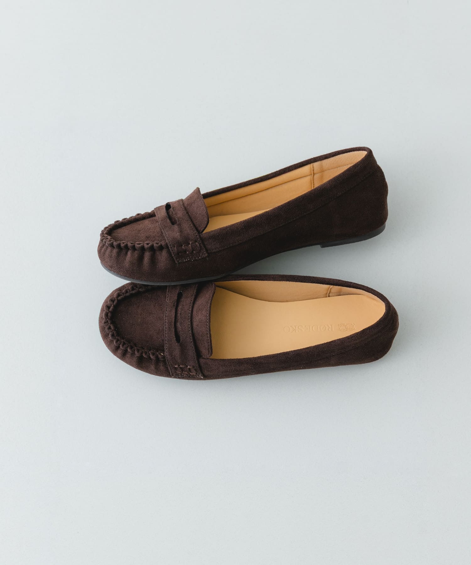 撥水ギャザーモカシン CHOCO 36