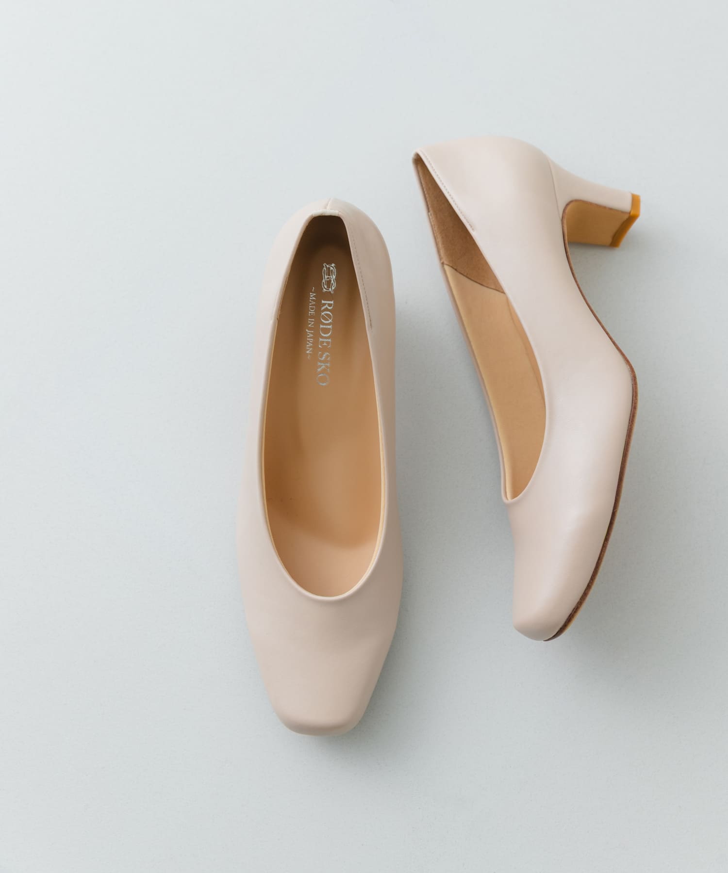 『MADE IN JAPAN』シンプルヒールパンプス L.BEIGE 36