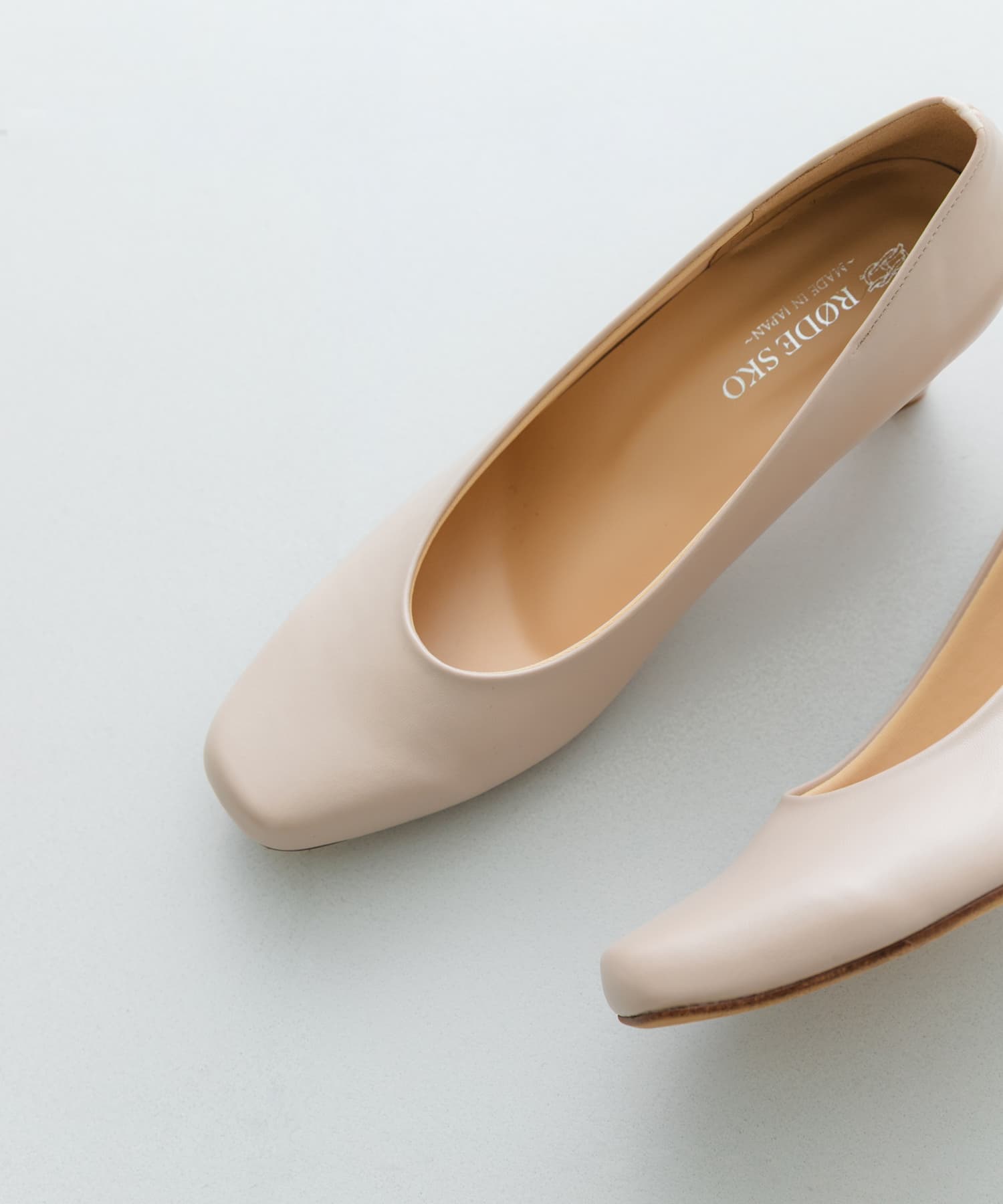 『MADE IN JAPAN』シンプルヒールパンプス L.BEIGE 36