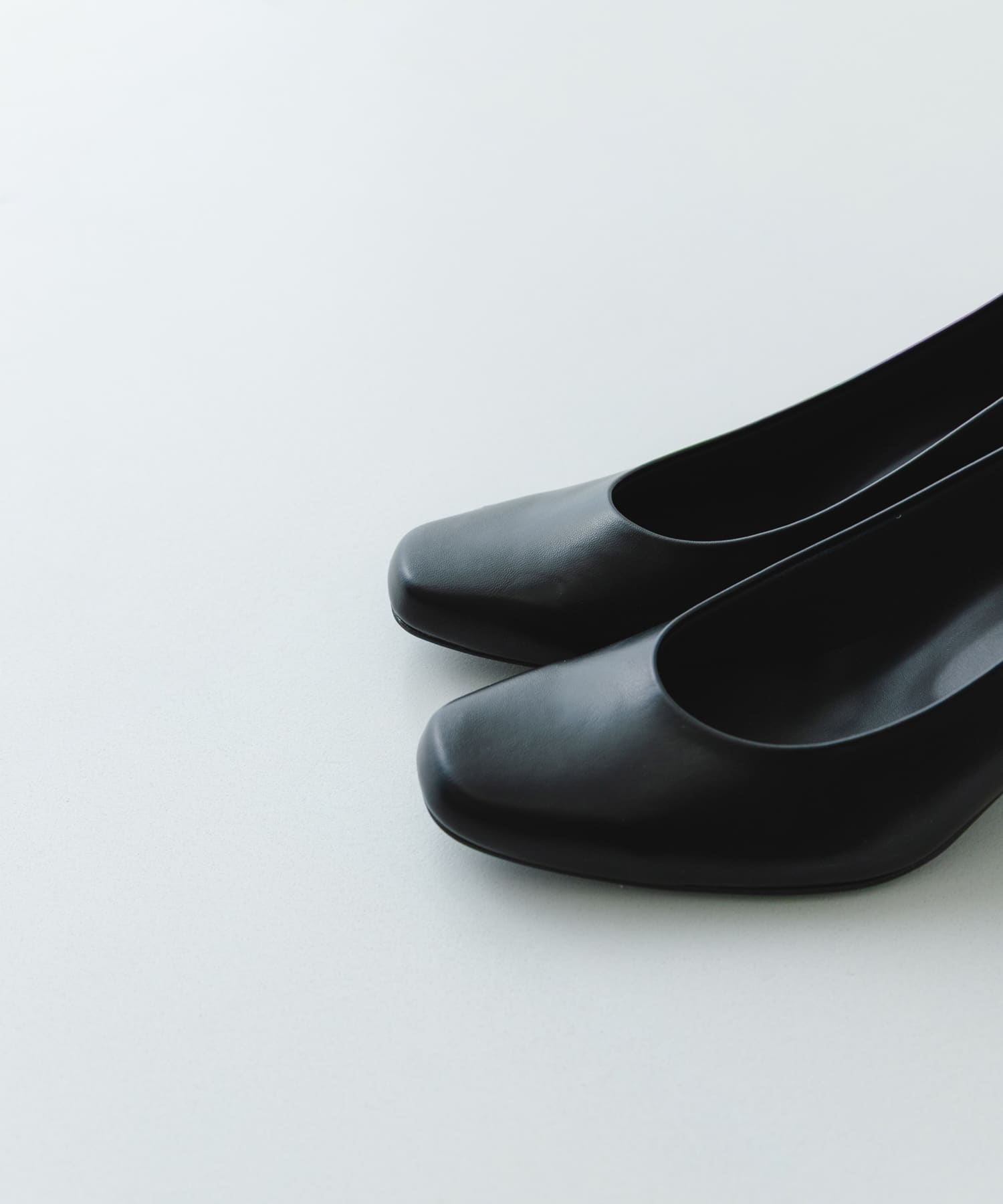 『MADE IN JAPAN』シンプルヒールパンプス BLACK 36