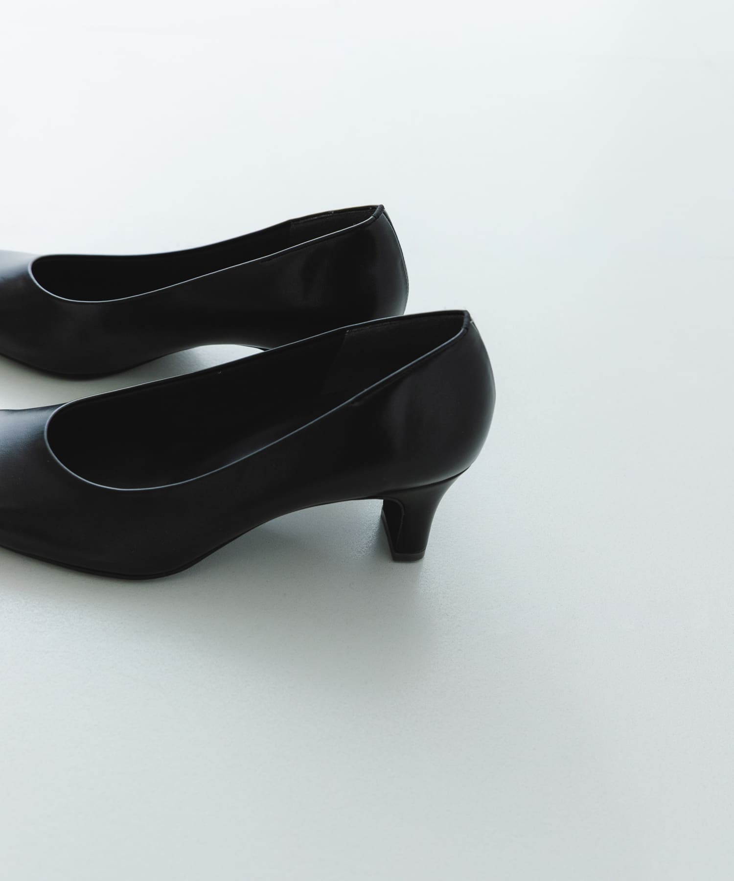 『MADE IN JAPAN』シンプルヒールパンプス BLACK 36