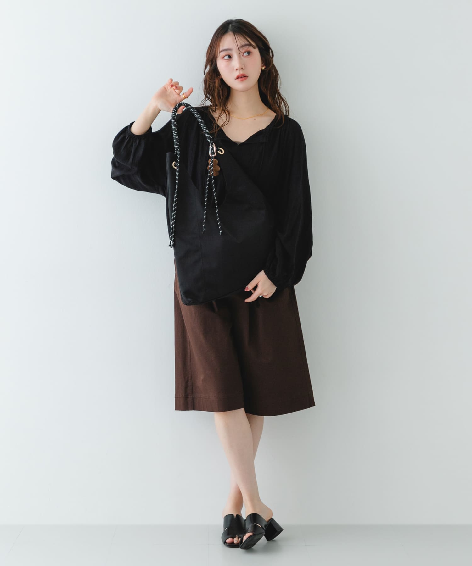 コードハンドルバッグ BLKxBLK One