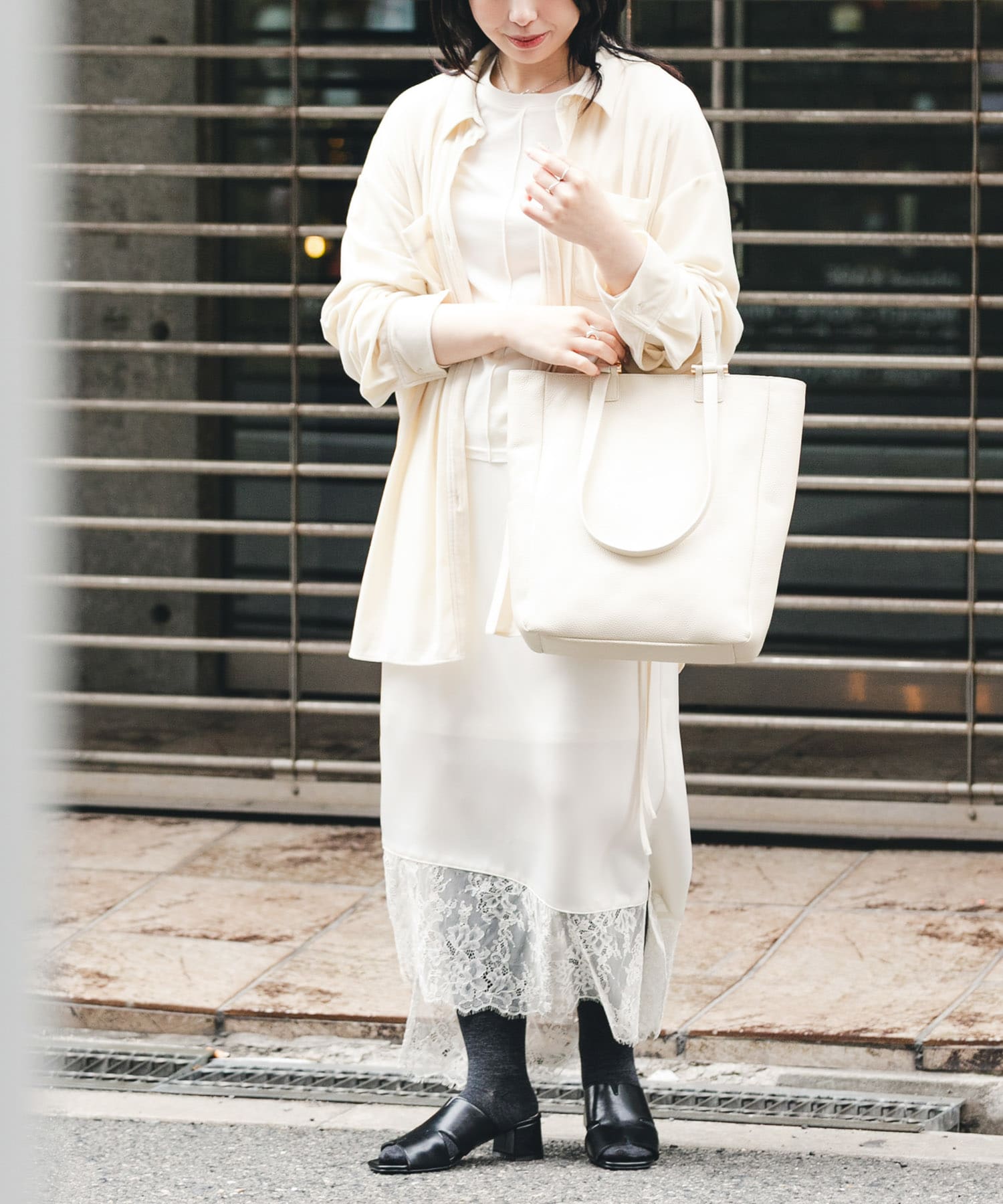 レザー2WAYトートバッグ OFF One