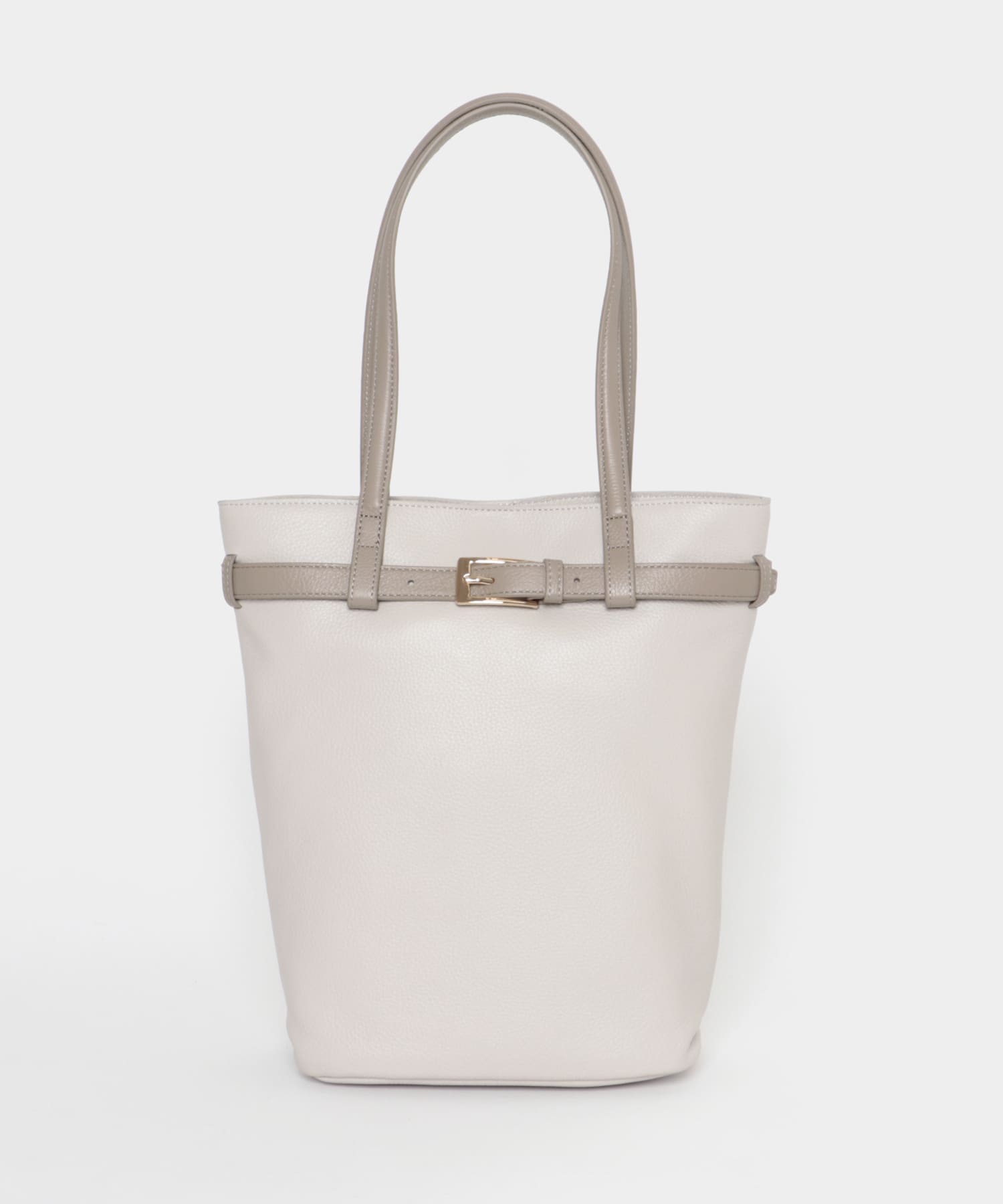 『別注』BEAURE×RODESKO　カウレザーベルトデザイントートバッグ IVORYxGRG One