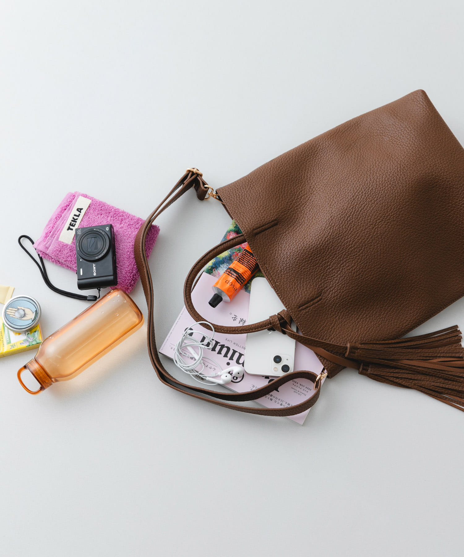 『縦型』タッセル軽量2WAYタテナガトートバッグ