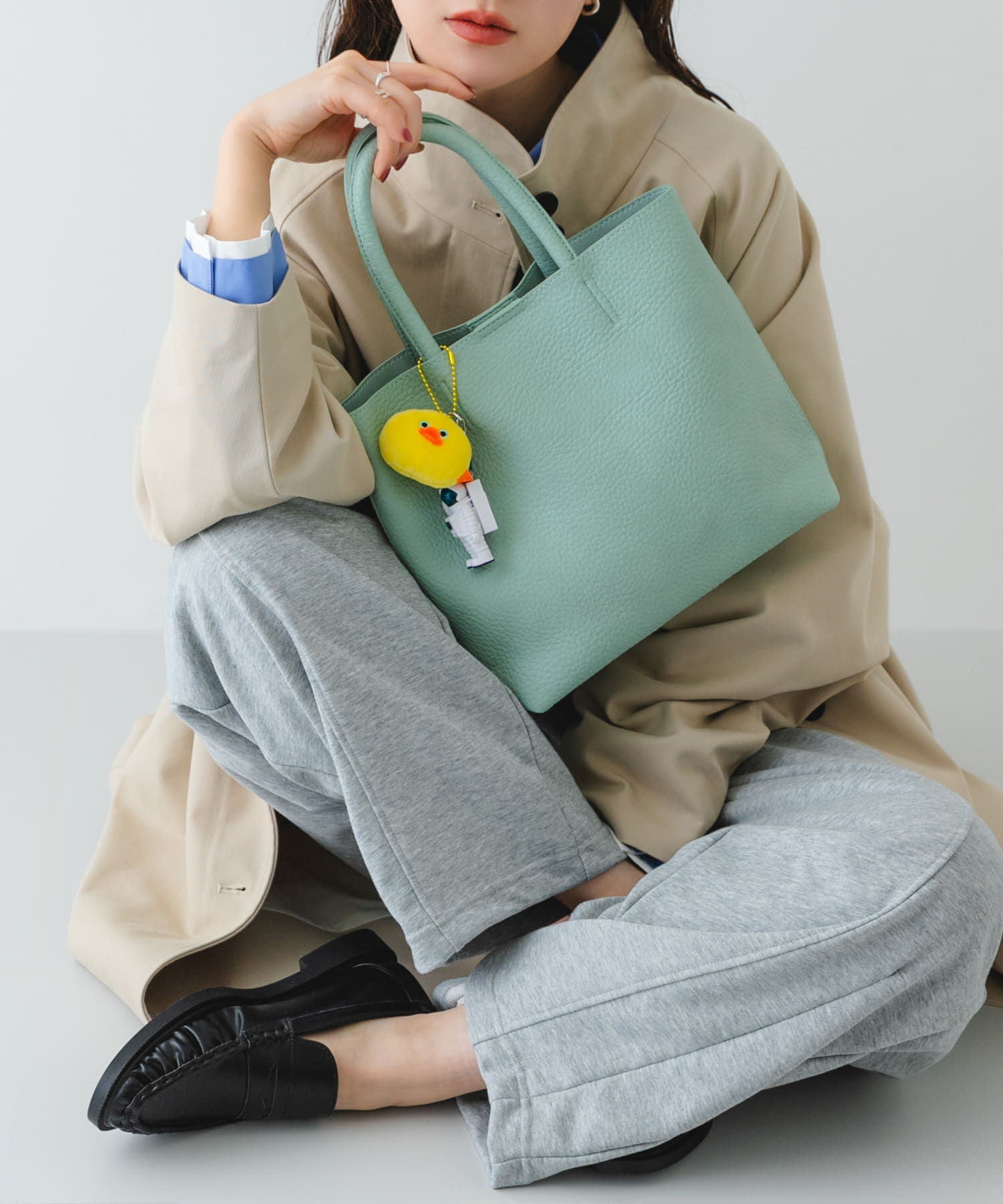 『Sサイズ』タッセル軽量2WAYプチトートバッグ MINT One