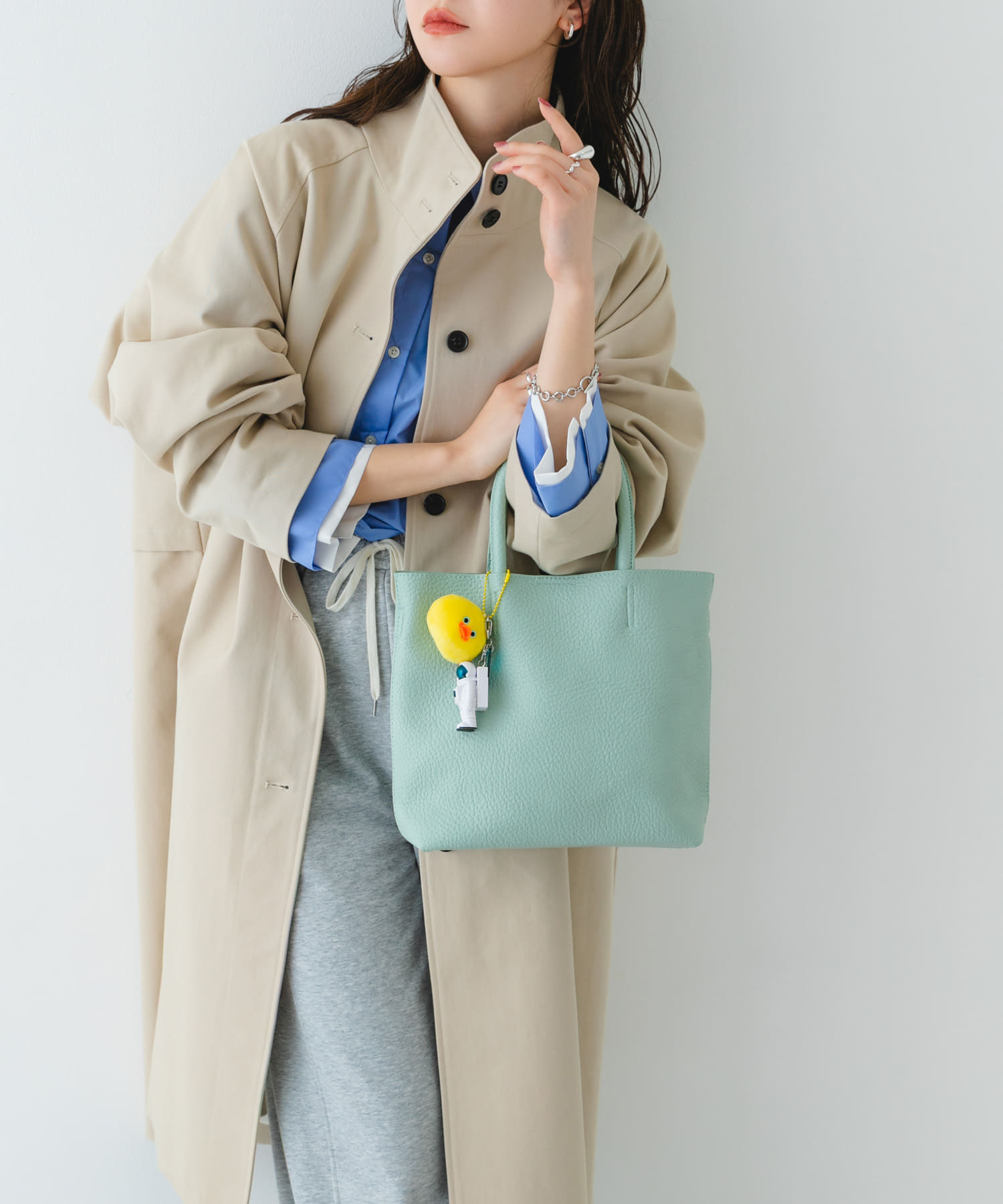 『Sサイズ』タッセル軽量2WAYプチトートバッグ MINT One