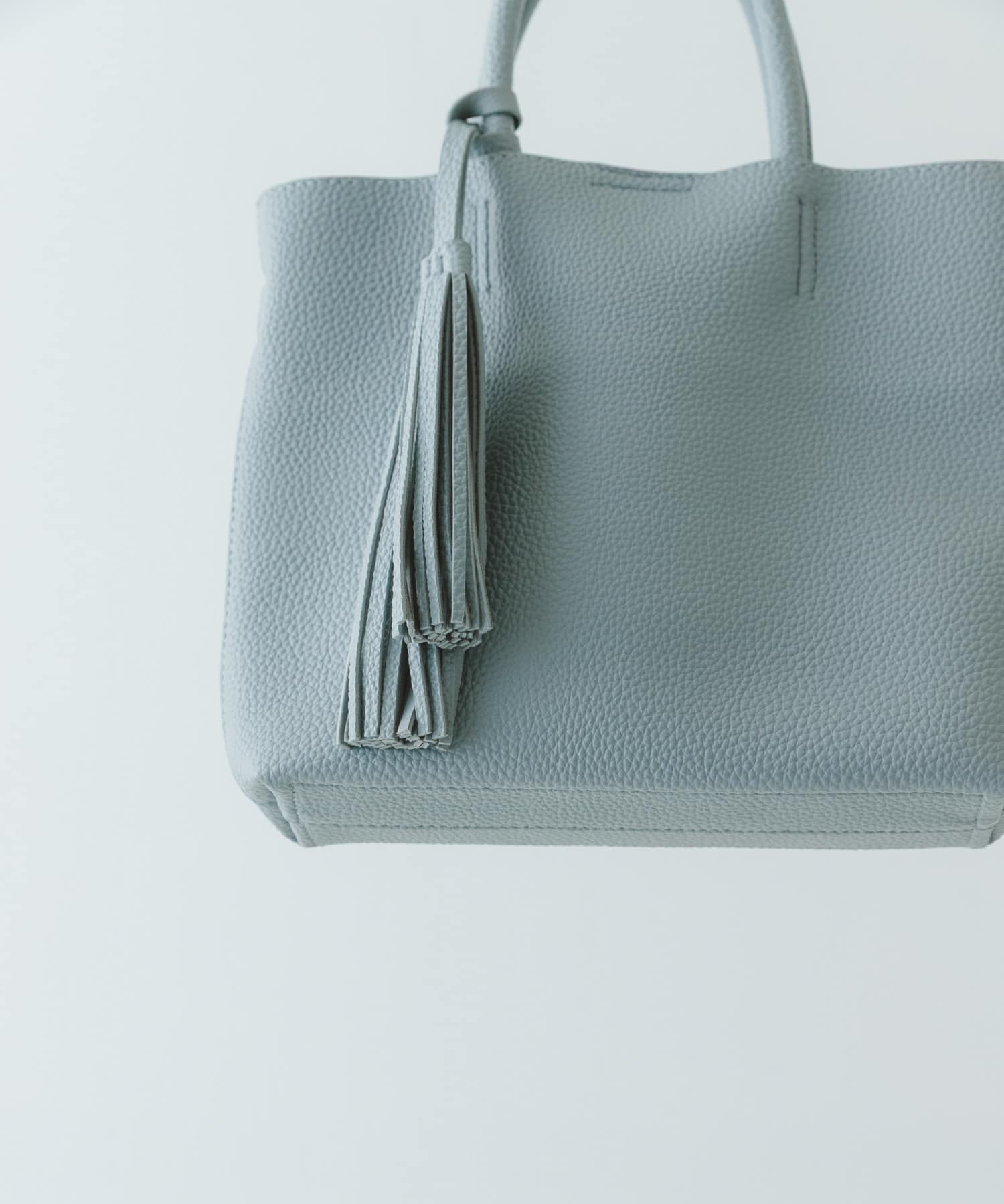 『Sサイズ』タッセル軽量2WAYプチトートバッグ SAX One