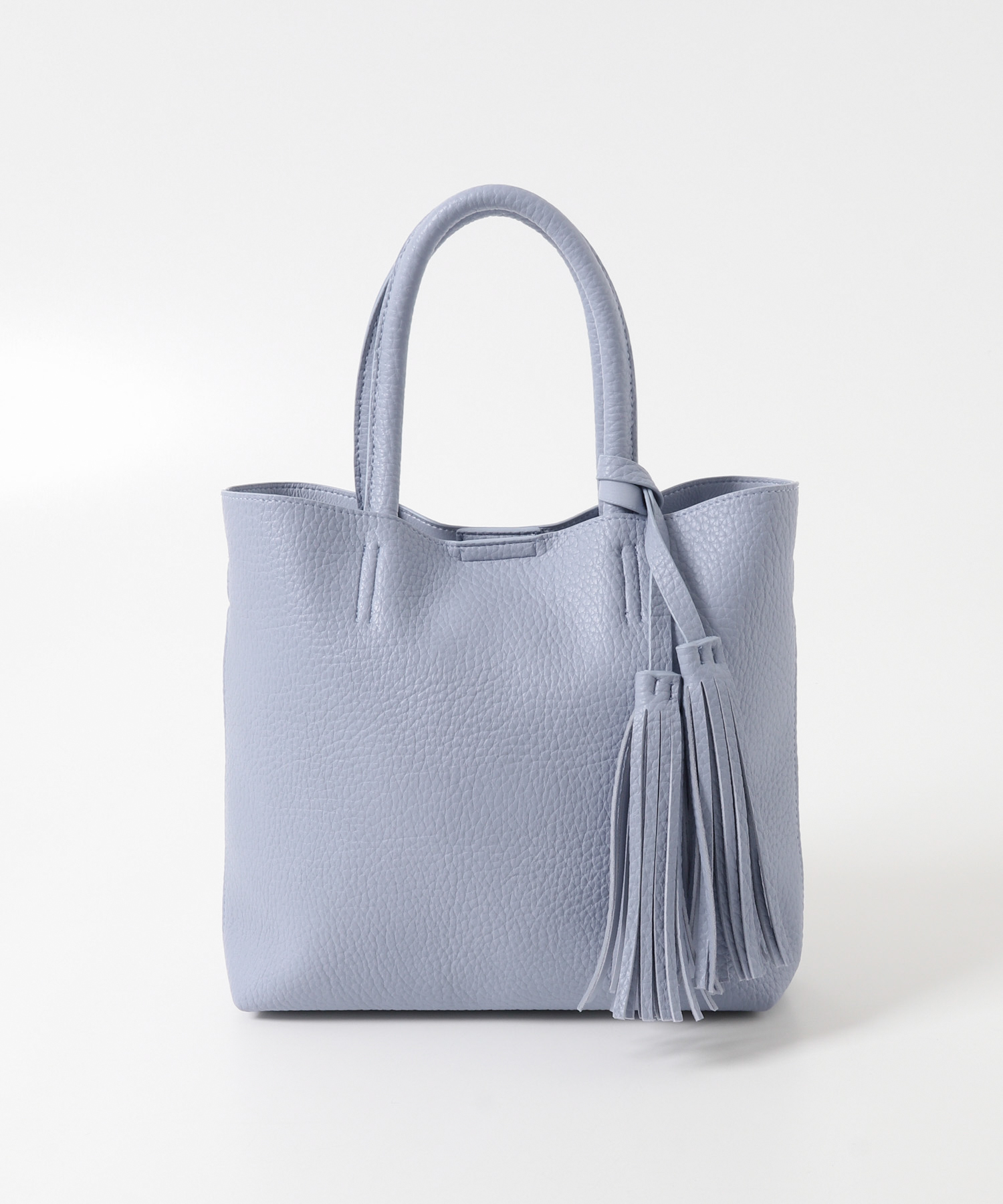 『Sサイズ』タッセル軽量2WAYプチトートバッグ L.BLUE One