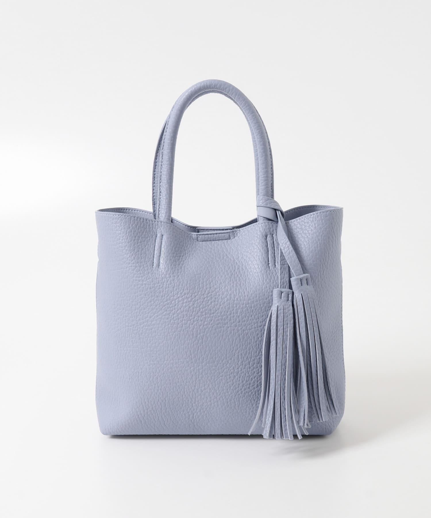 『Sサイズ』タッセル軽量2WAYプチトートバッグ L.BLUE One