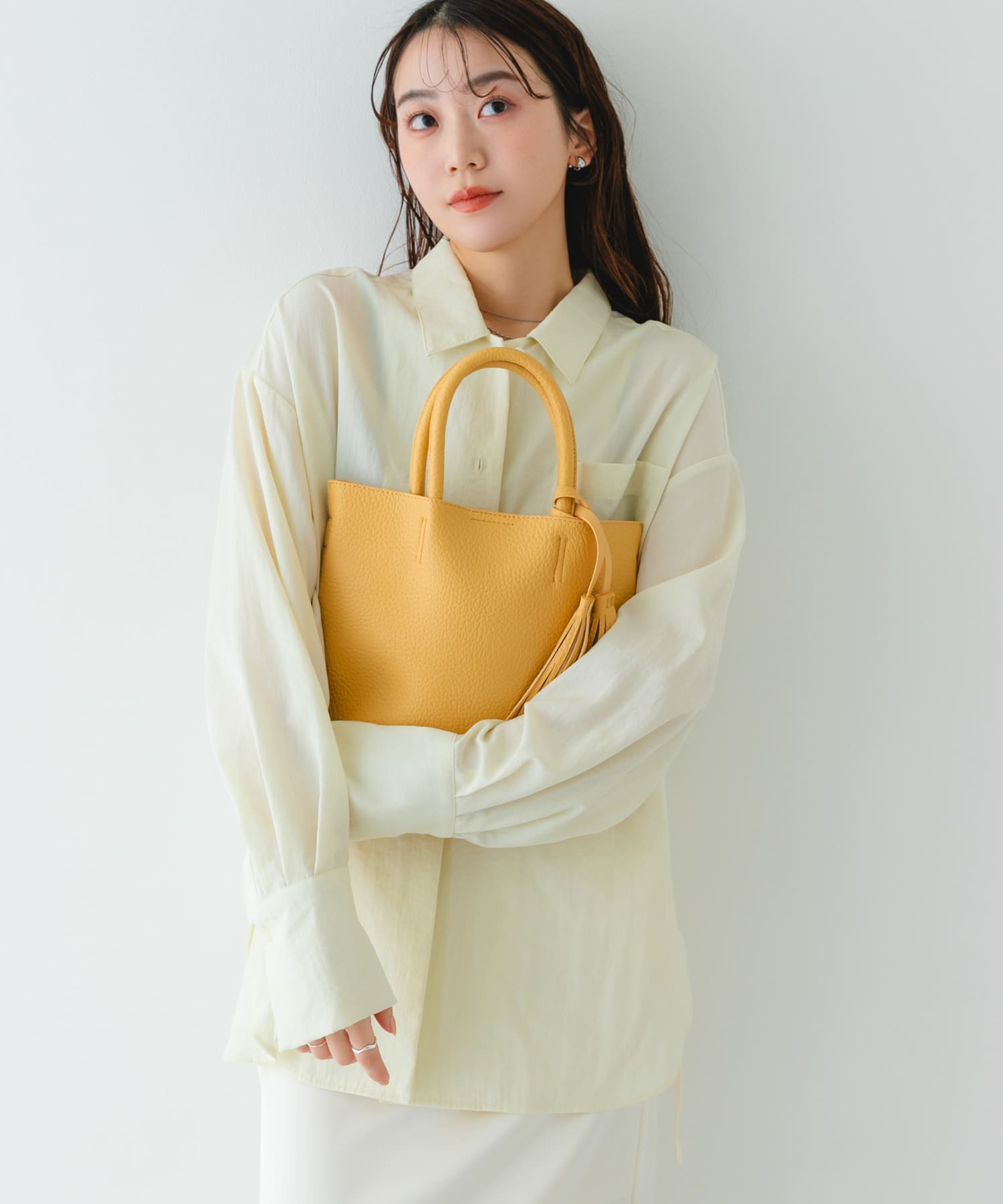 『Sサイズ』タッセル軽量2WAYプチトートバッグ EGG One