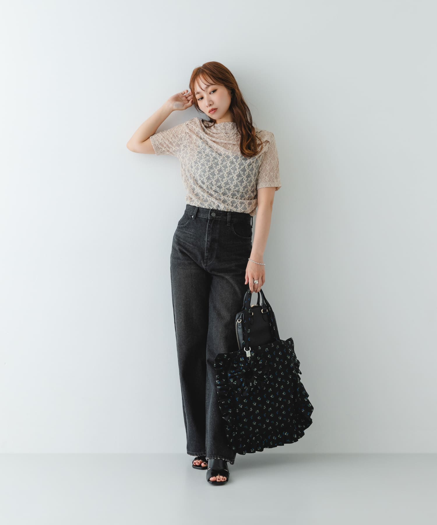 BLK/FLOWER