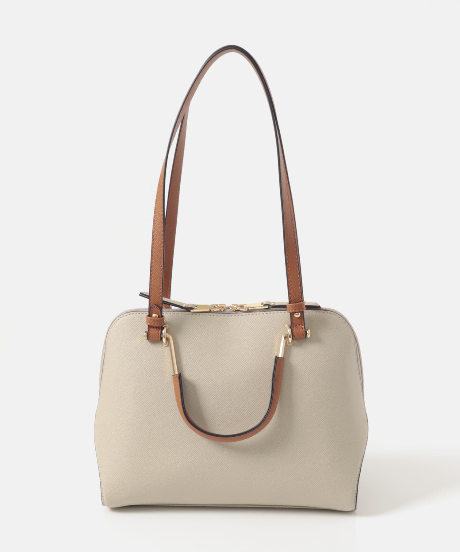 『インフルエンサーayaさんコラボ』プチ2WAYハンドバッグ L.BEIGE One