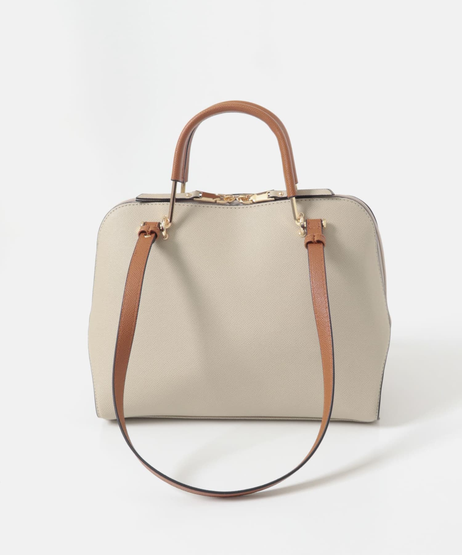『インフルエンサーayaさんコラボ』プチ2WAYハンドバッグ L.BEIGE One