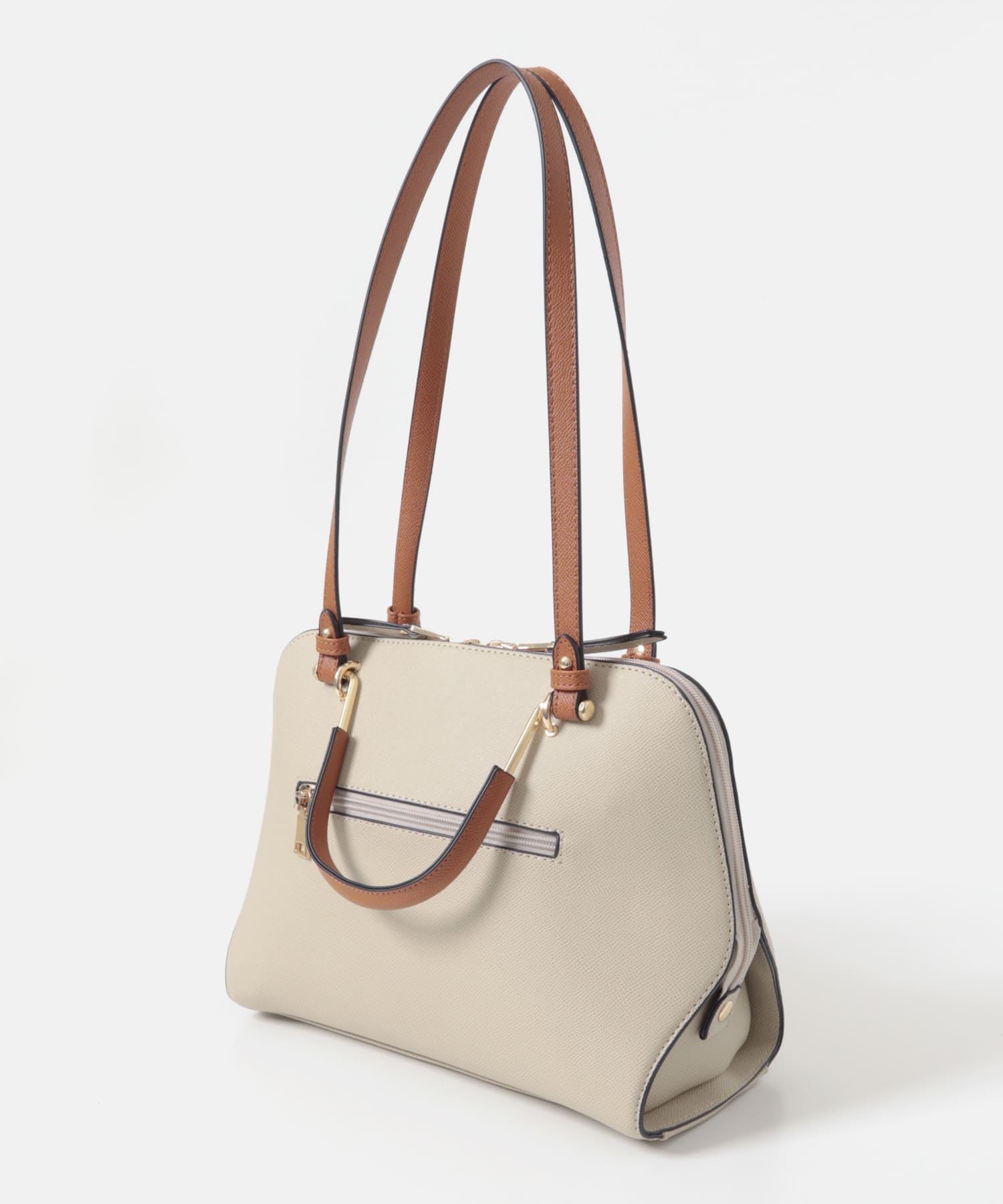 『インフルエンサーayaさんコラボ』プチ2WAYハンドバッグ L.BEIGE One