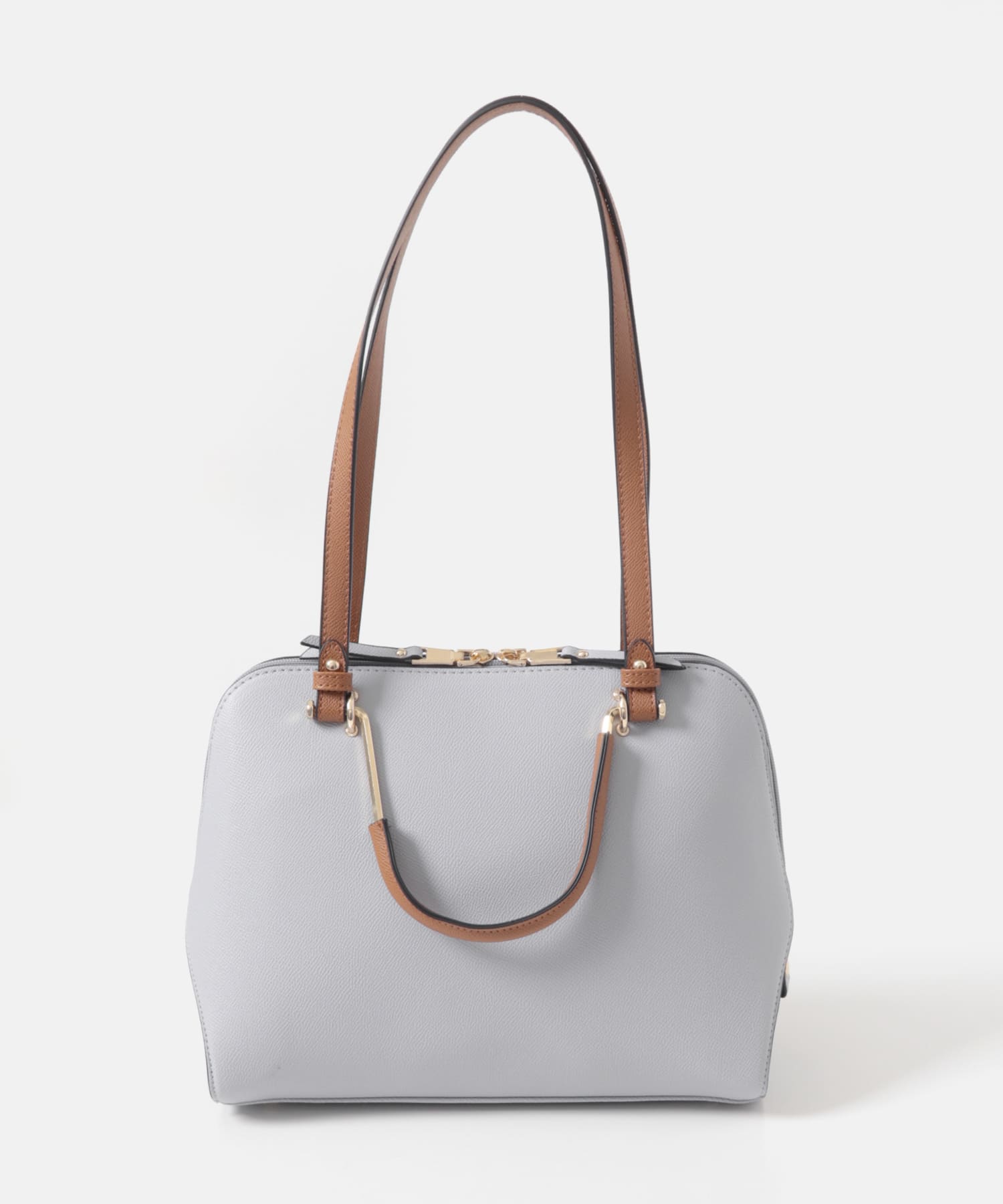 『インフルエンサーayaさんコラボ』プチ2WAYハンドバッグ BLUE GRAY One
