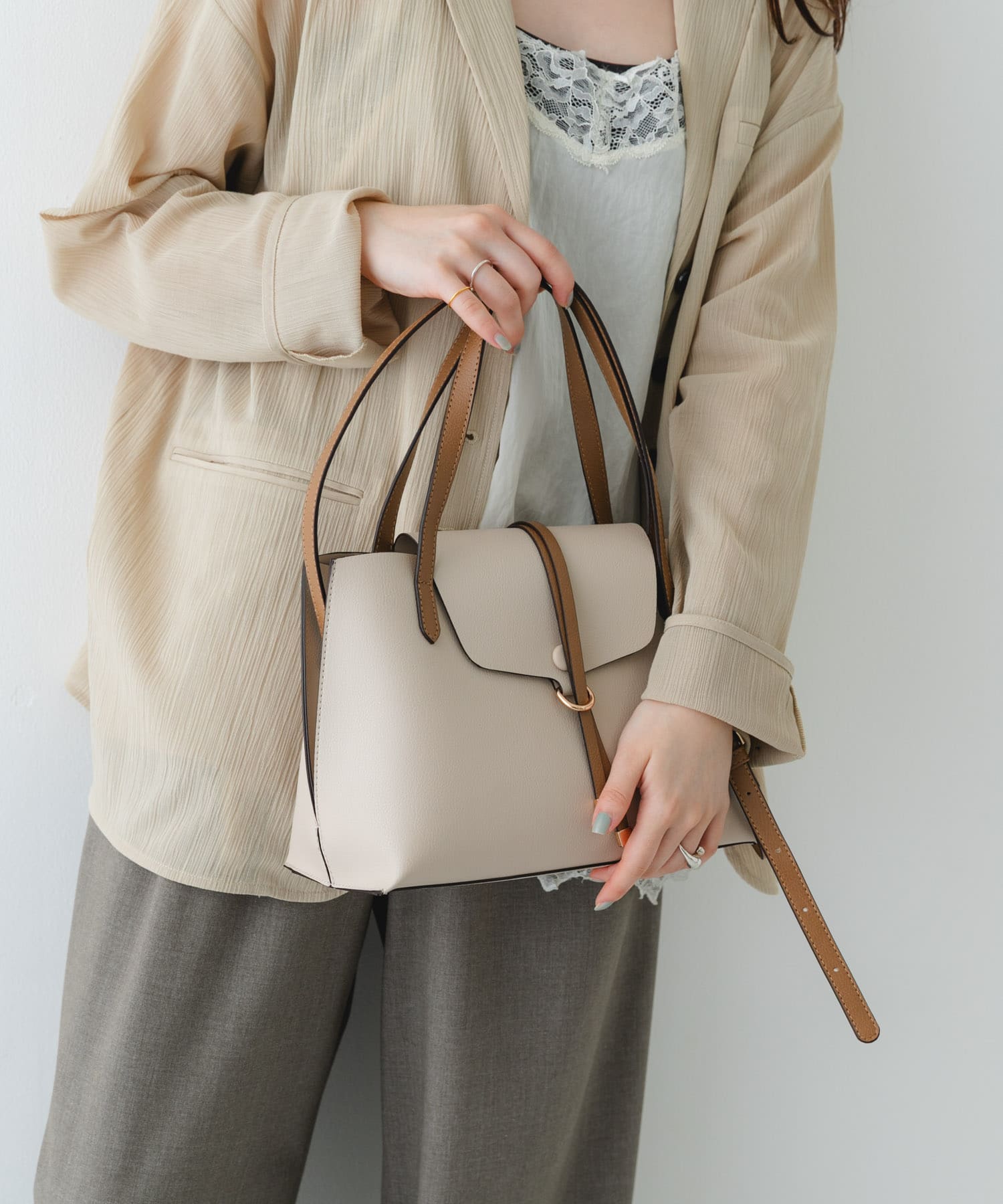 フラップトートバッグ BEGxCML One