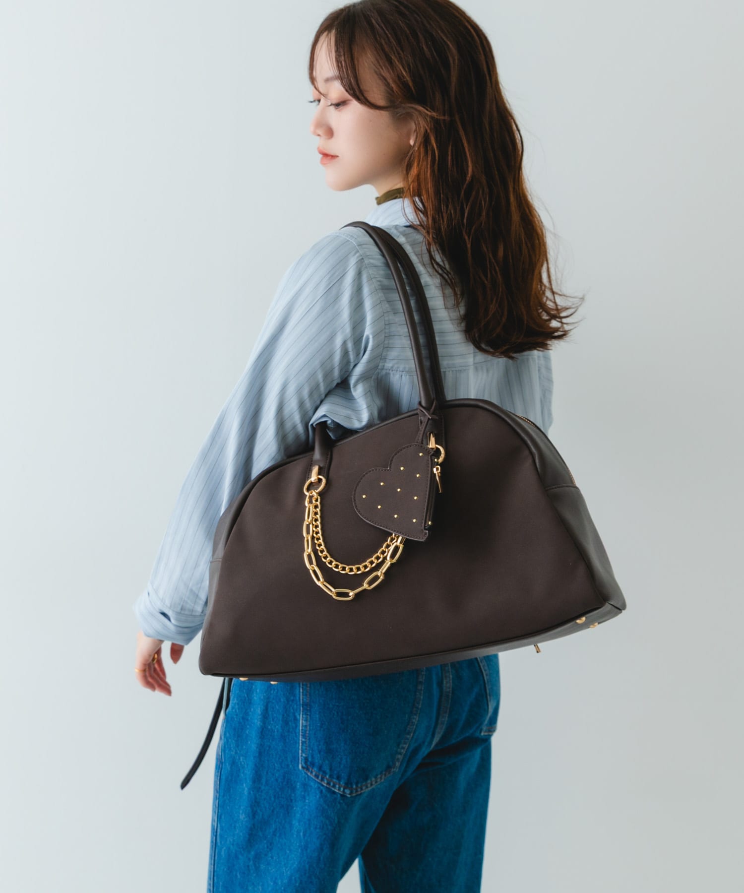 キャリーオンポケットビッグボストン BROWN One