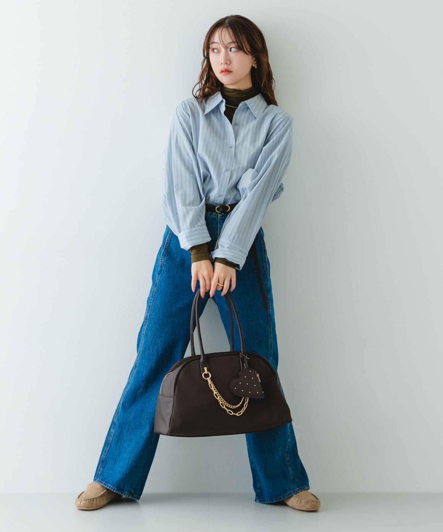 キャリーオンポケットビッグボストン BROWN One