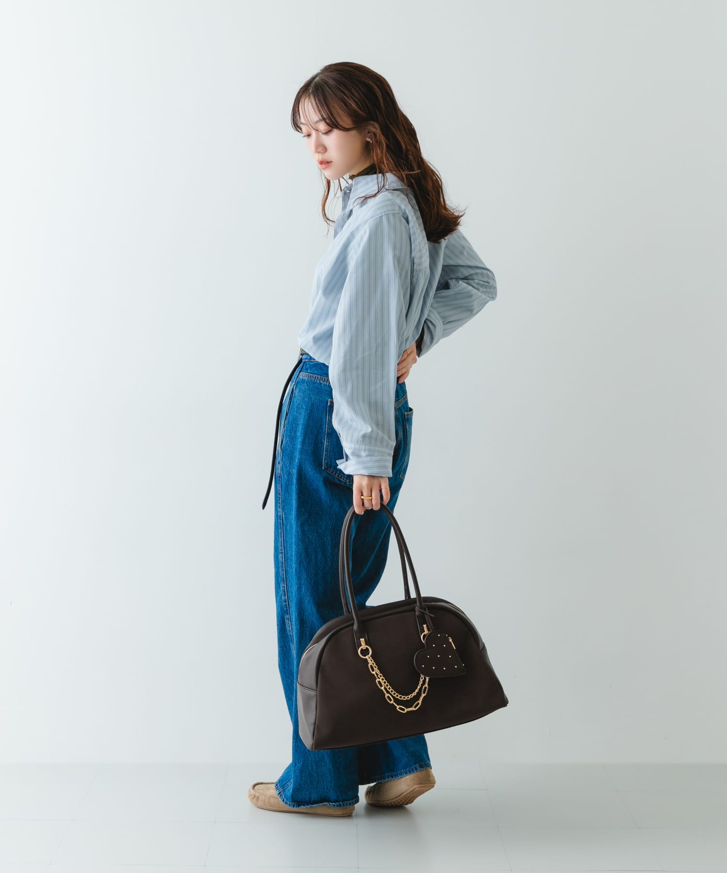 キャリーオンポケットビッグボストン BROWN One