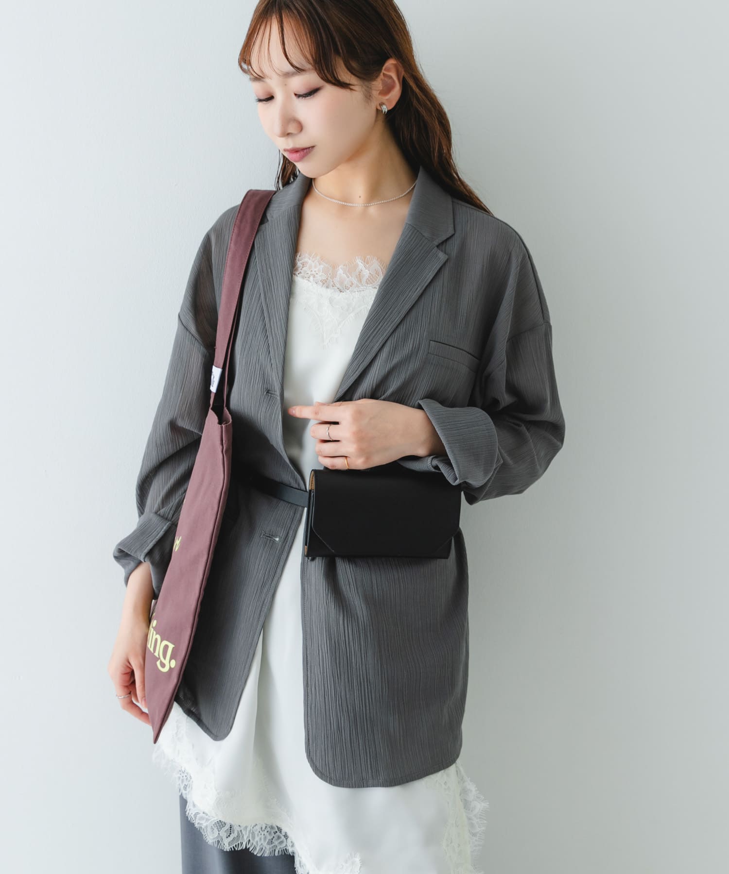ウエストポーチベルトバッグ BLACK One