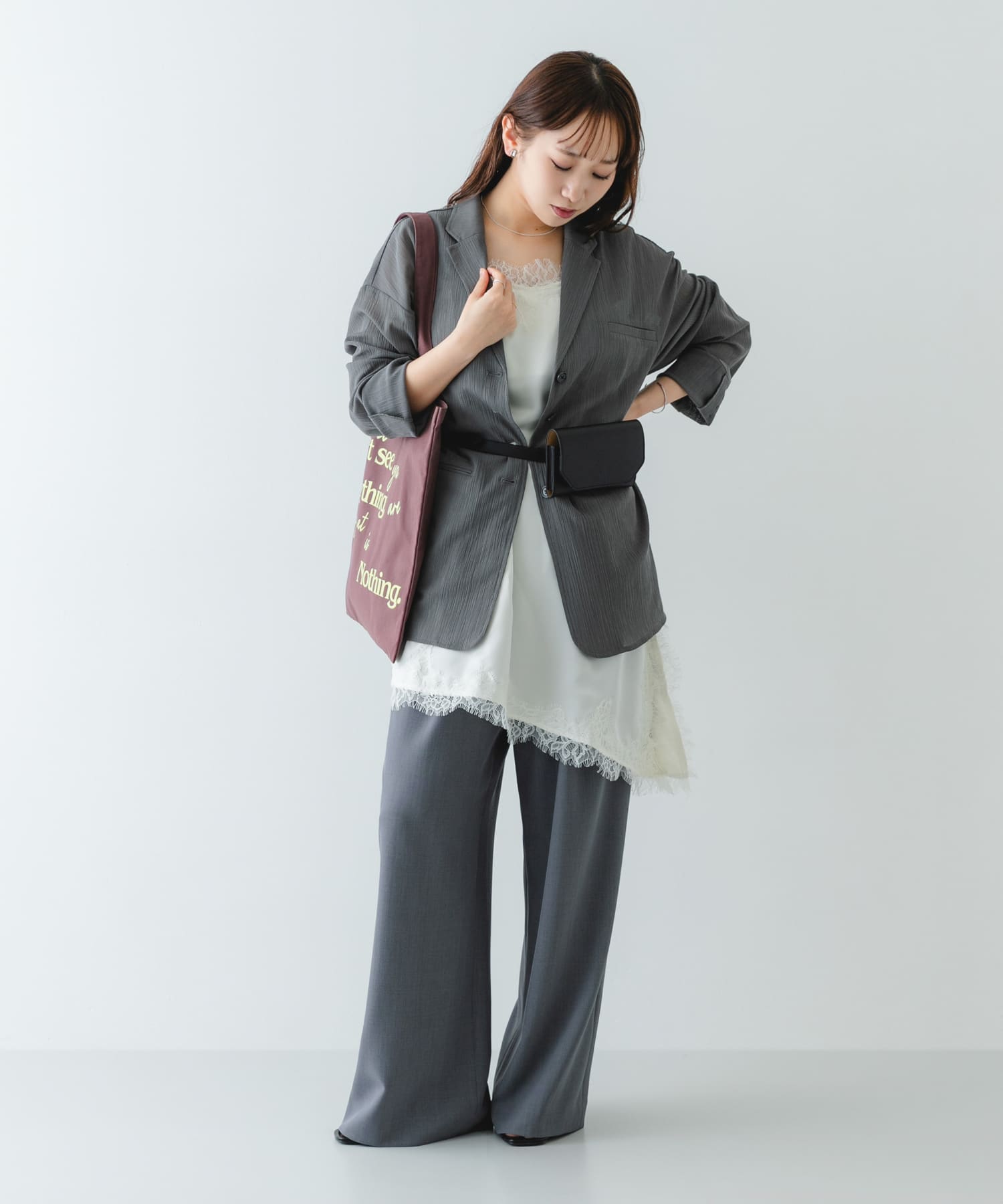 ウエストポーチベルトバッグ BLACK One