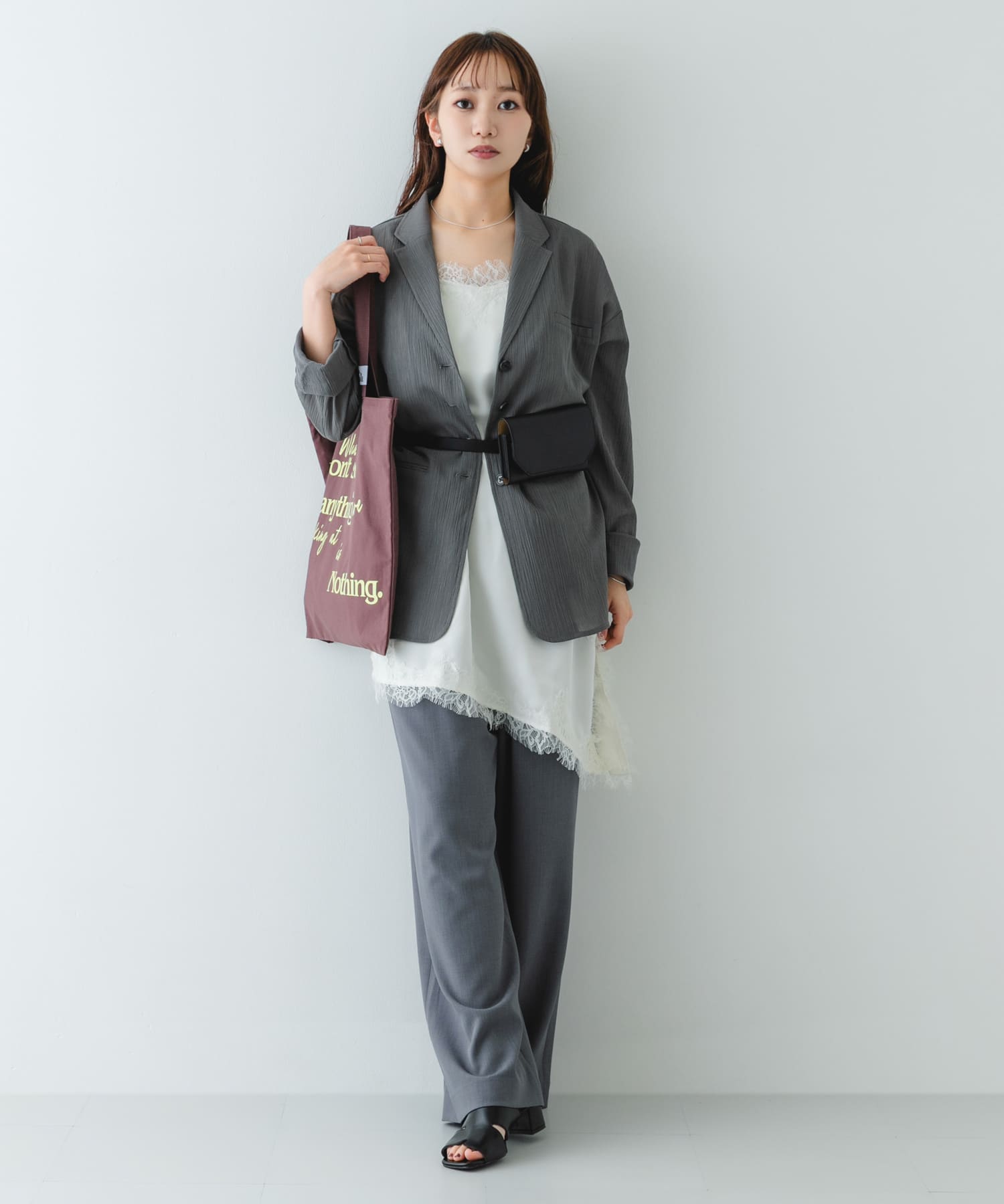 ウエストポーチベルトバッグ BLACK One