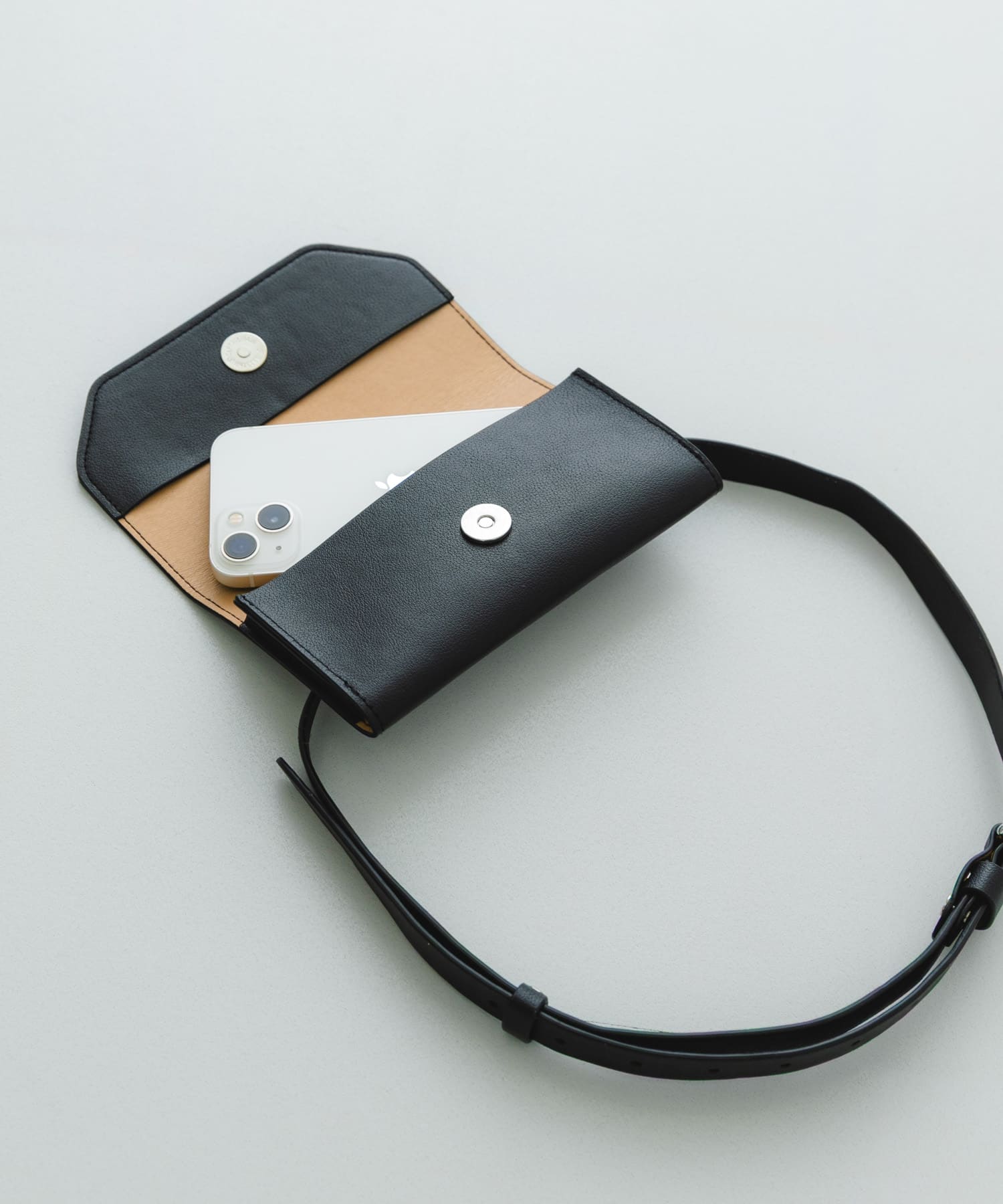 ウエストポーチベルトバッグ BLACK One