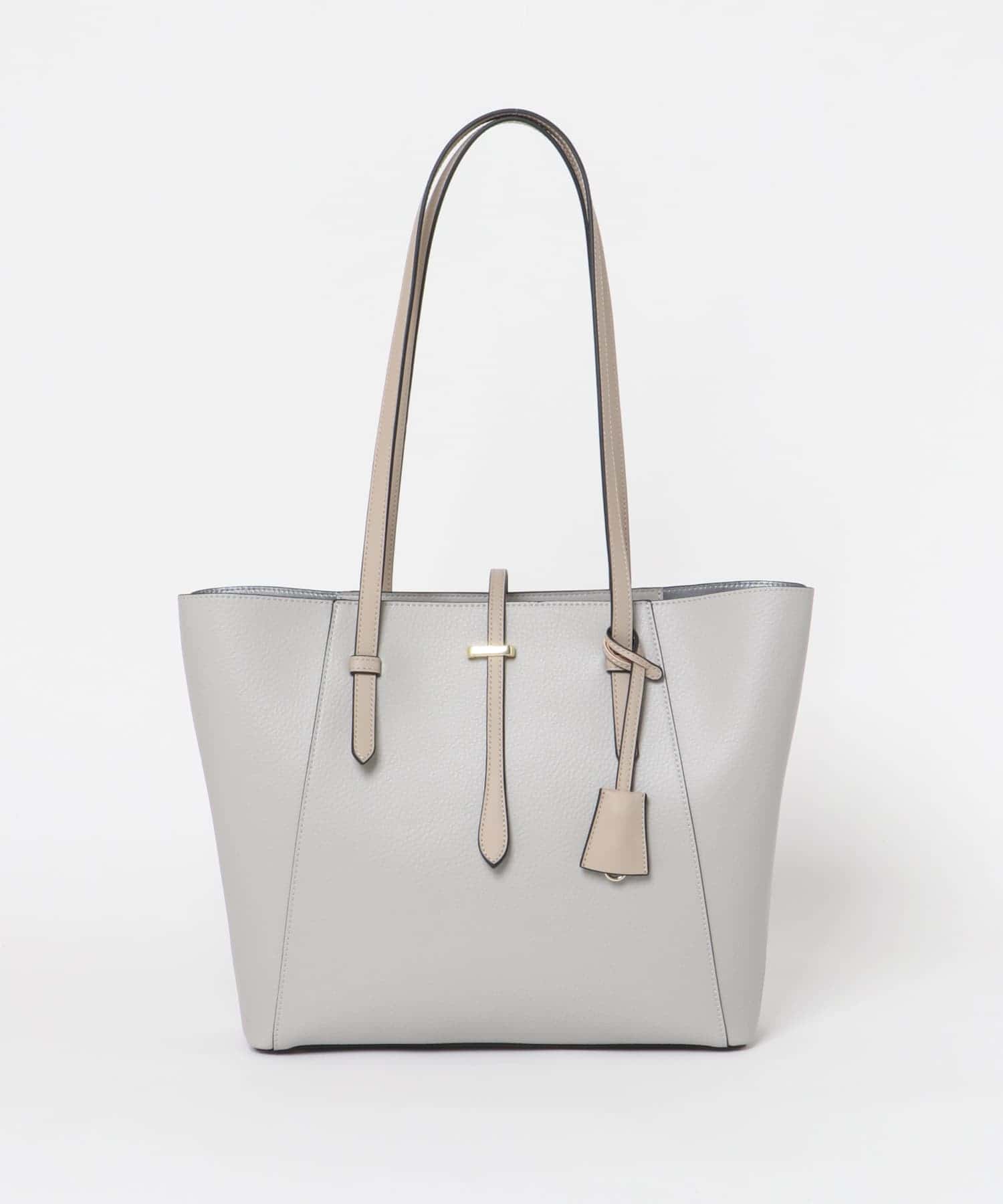 チャーム付A4トートバッグ GRAY one