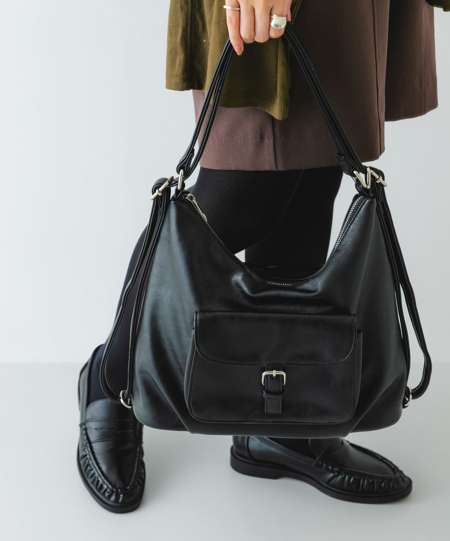 2WAYショルダーリュック BLACK One