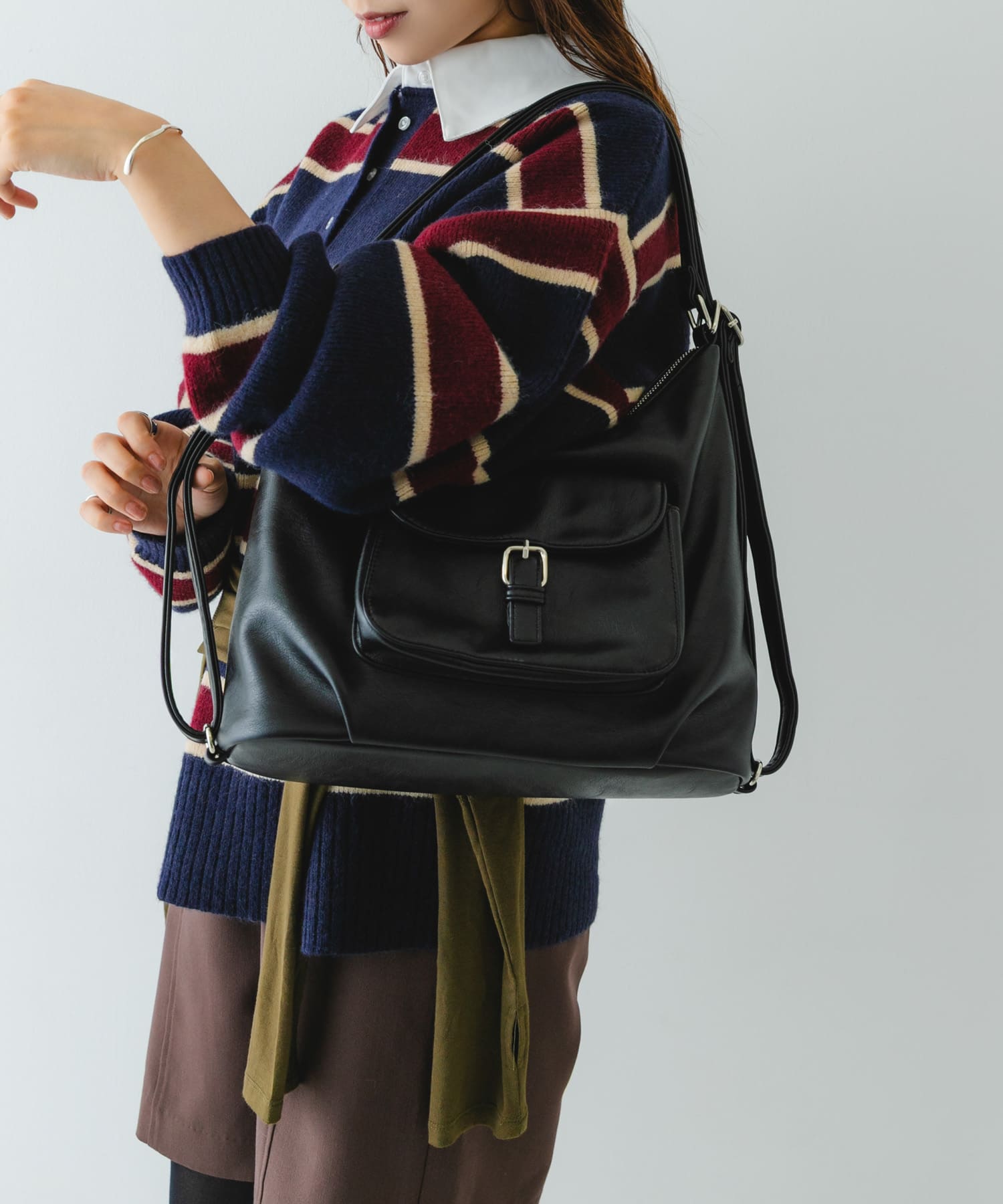 2WAYショルダーリュック BLACK One