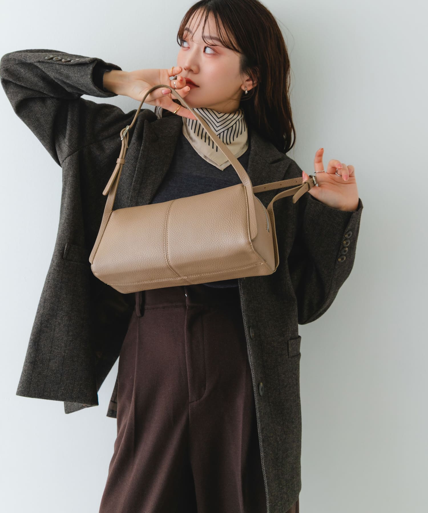 センターラインボストンバッグ BEIGE One
