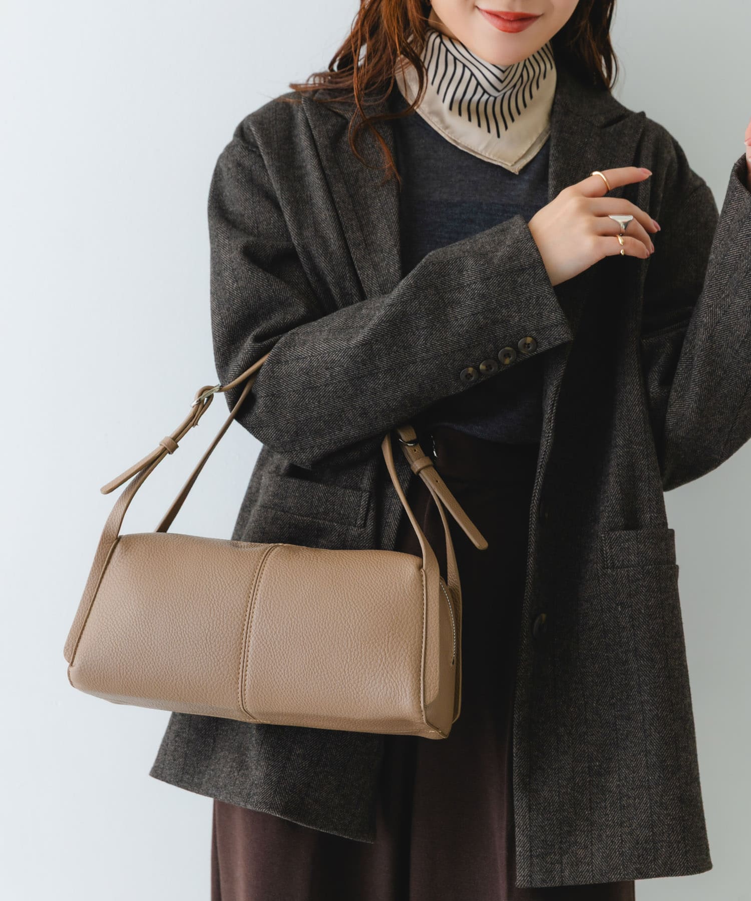 センターラインボストンバッグ BEIGE One