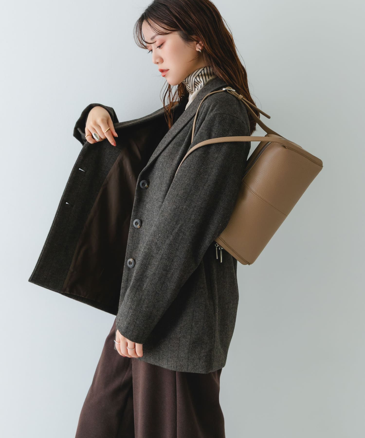 センターラインボストンバッグ BEIGE One