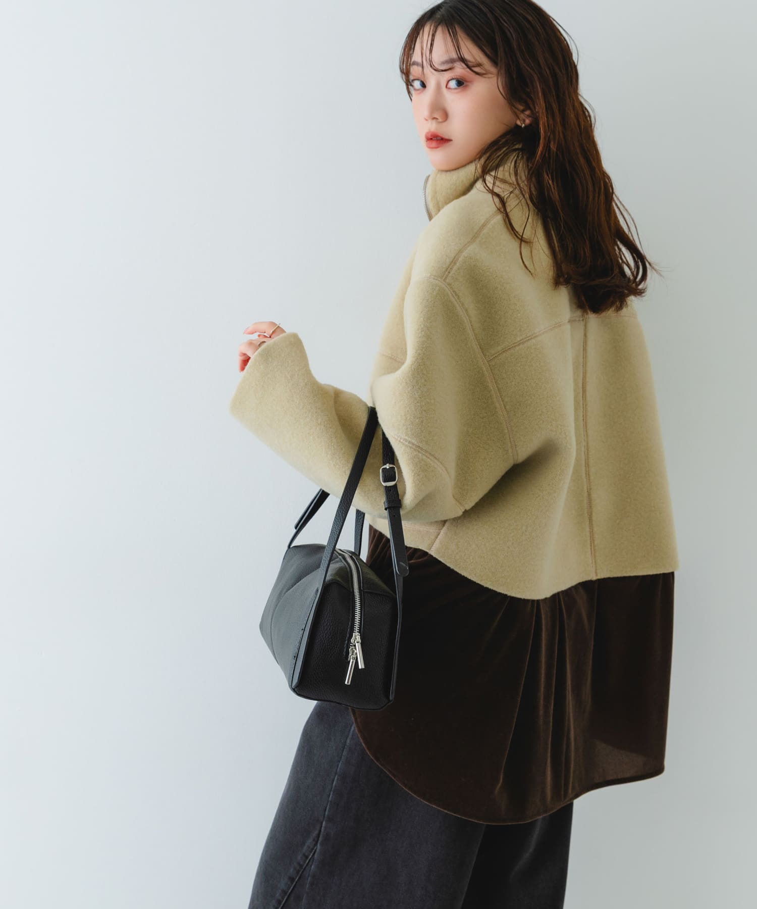 『WEB限定』センターラインボストンバッグ BLACK One