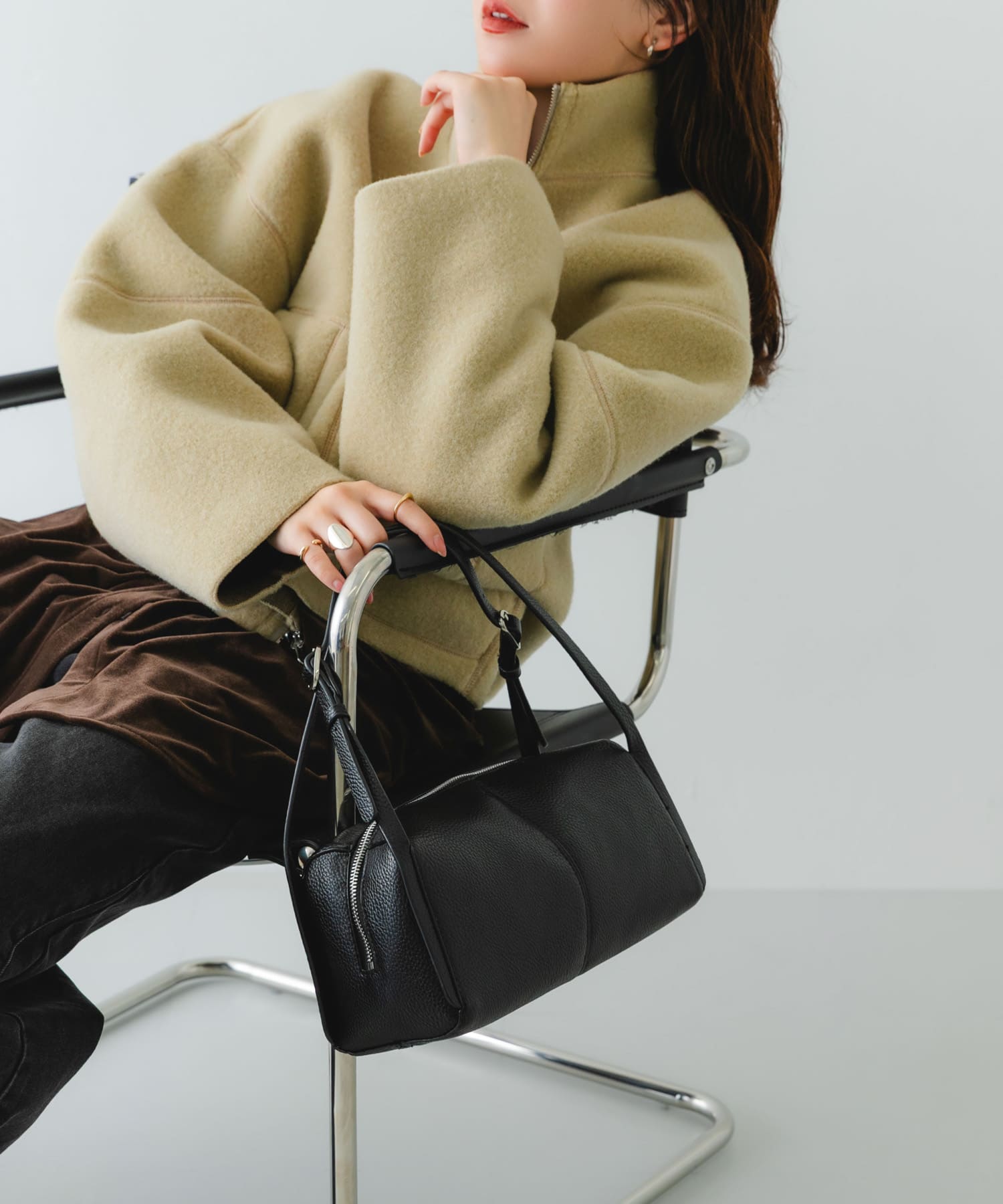 センターラインボストンバッグ BLACK One