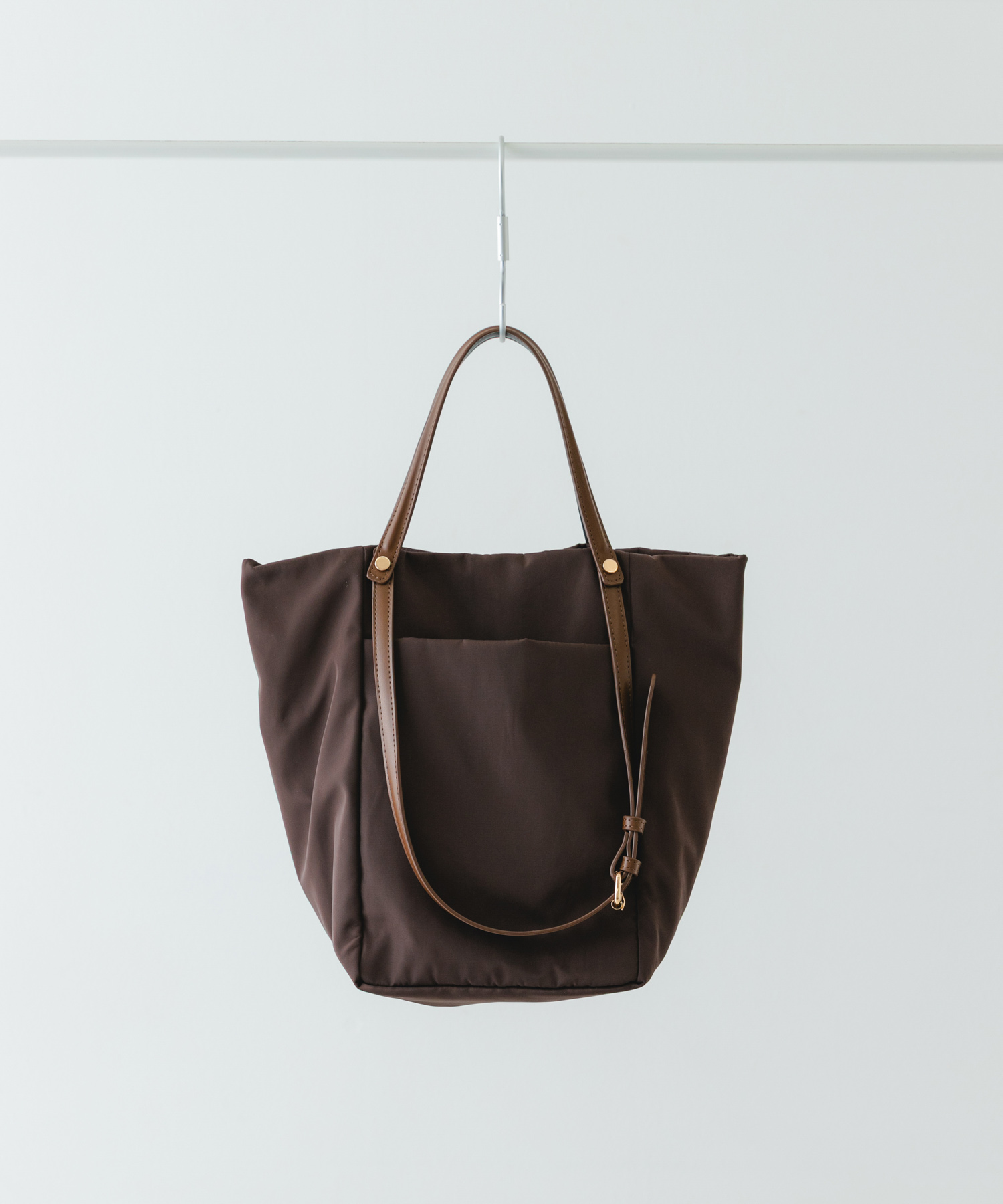 撥水2WAYハンドルバッグ BROWN one