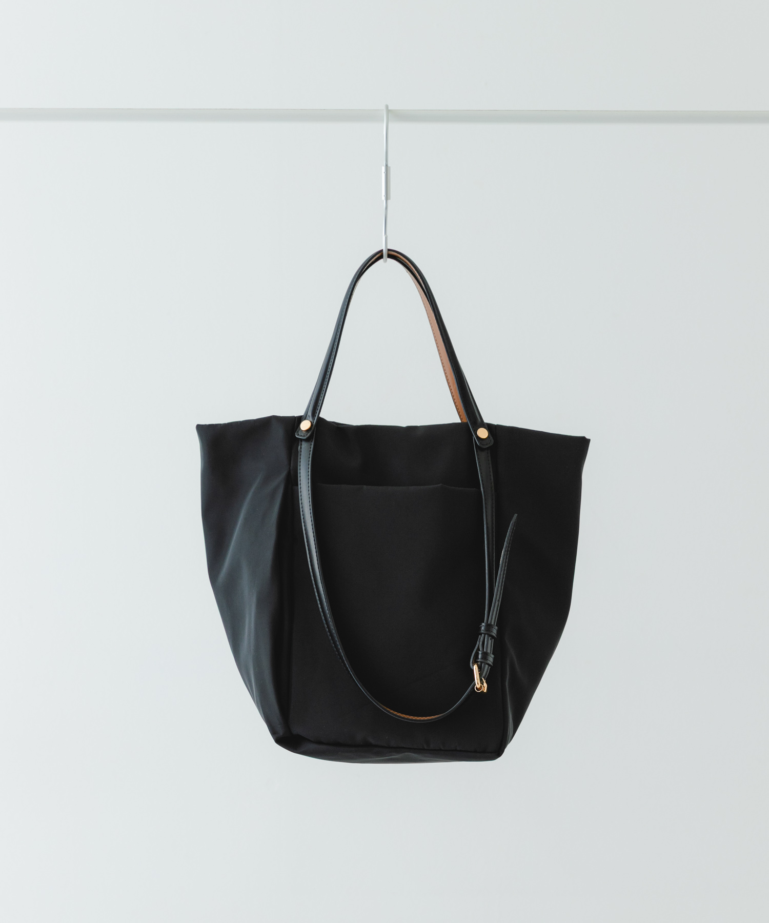 撥水2WAYハンドルバッグ BLACK one