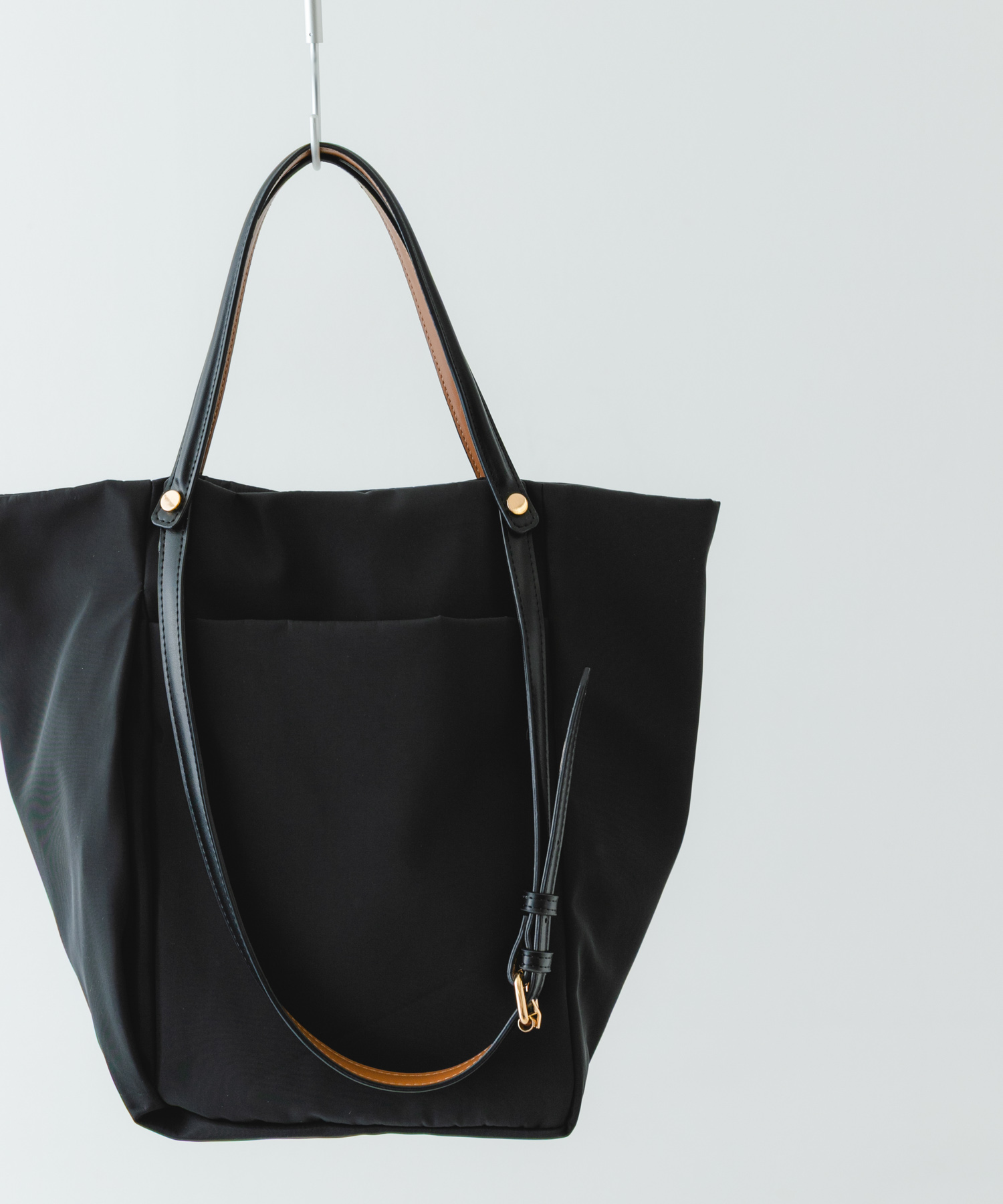 撥水2WAYハンドルバッグ BLACK one